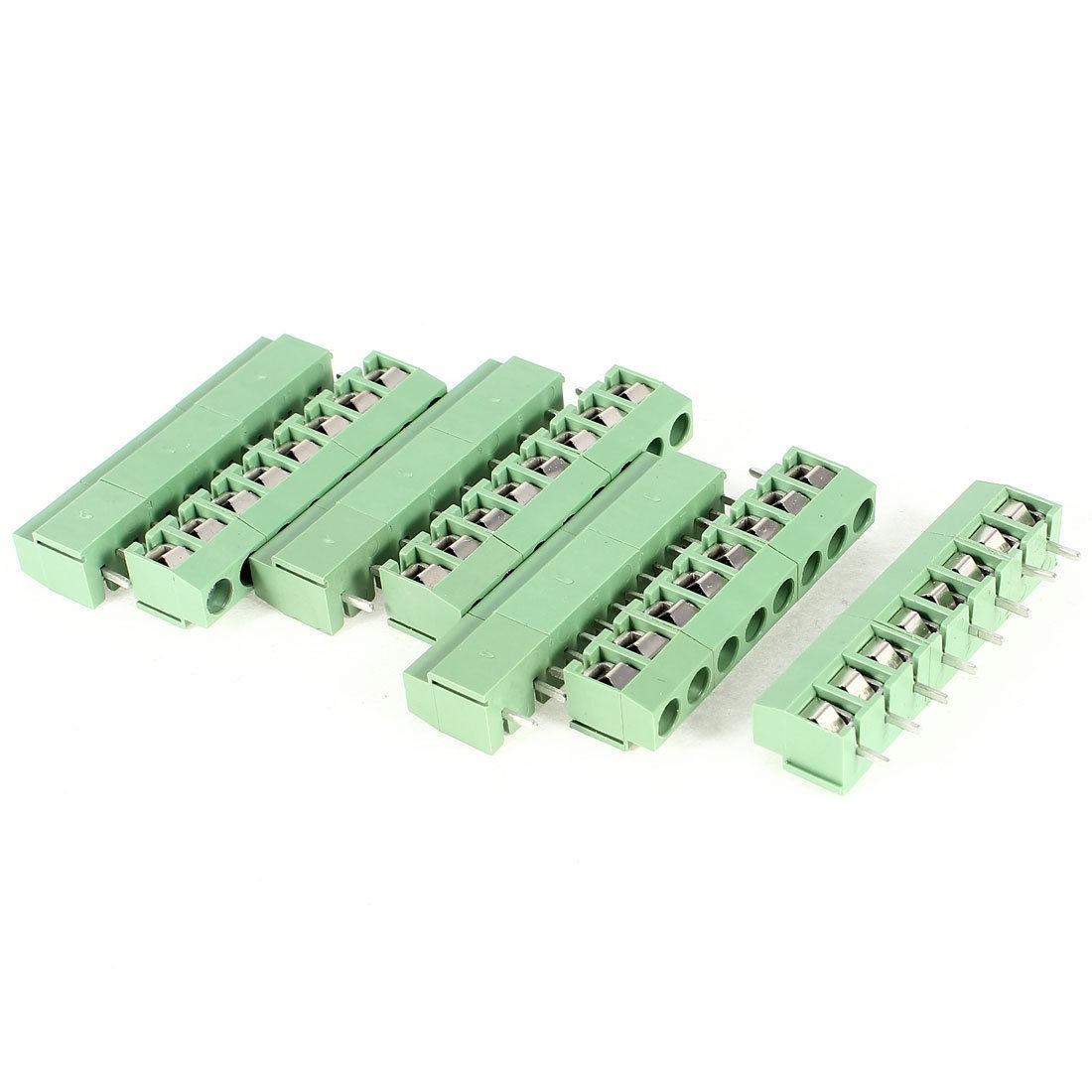 7 Pcs 8 Pole 4.5mm Pitch PCB Mount Screw Terminal Block 8A 250V
