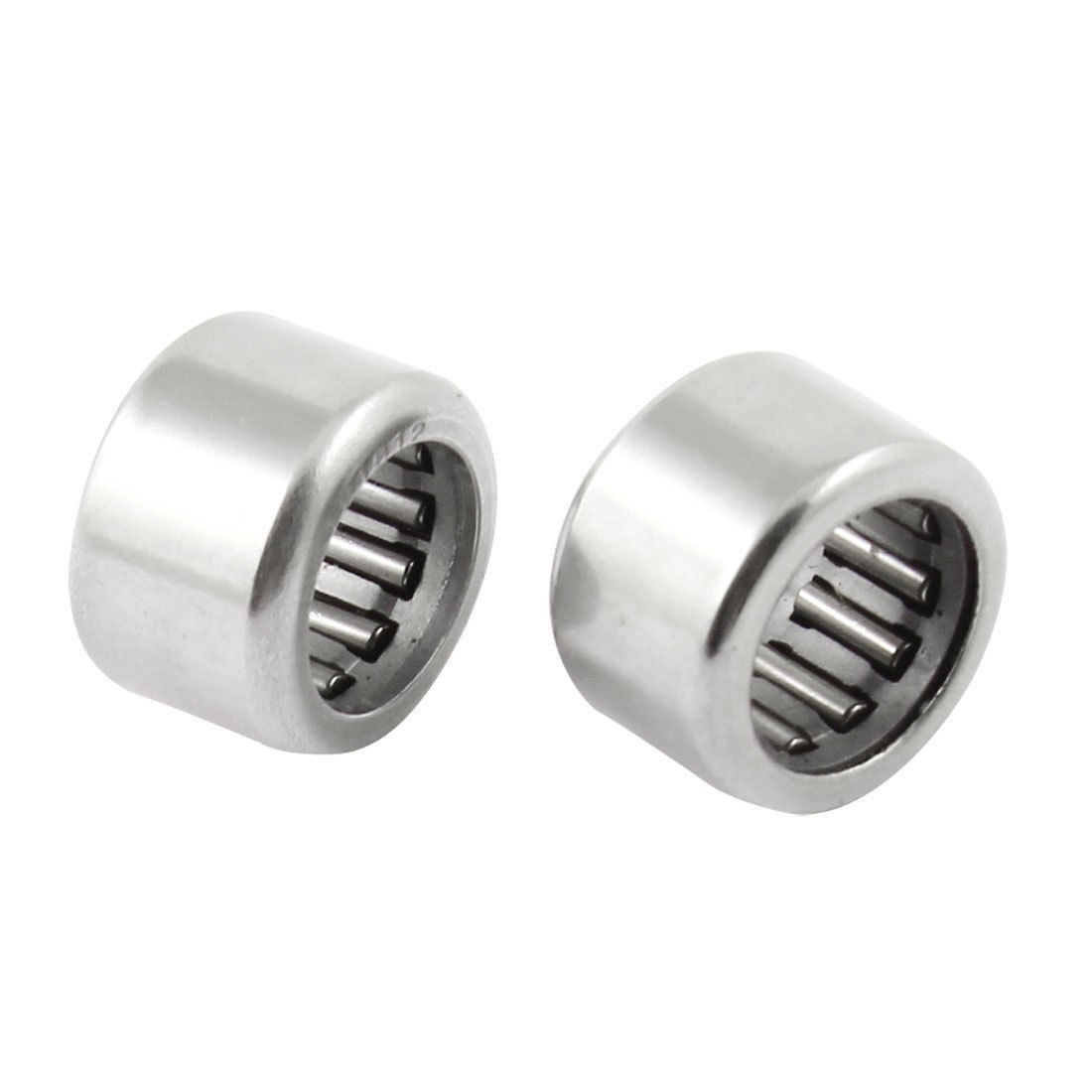2 Pcs Open End Stainless Steel 12mm x 18mm x 12mm Needle Roller Bearing HK121812