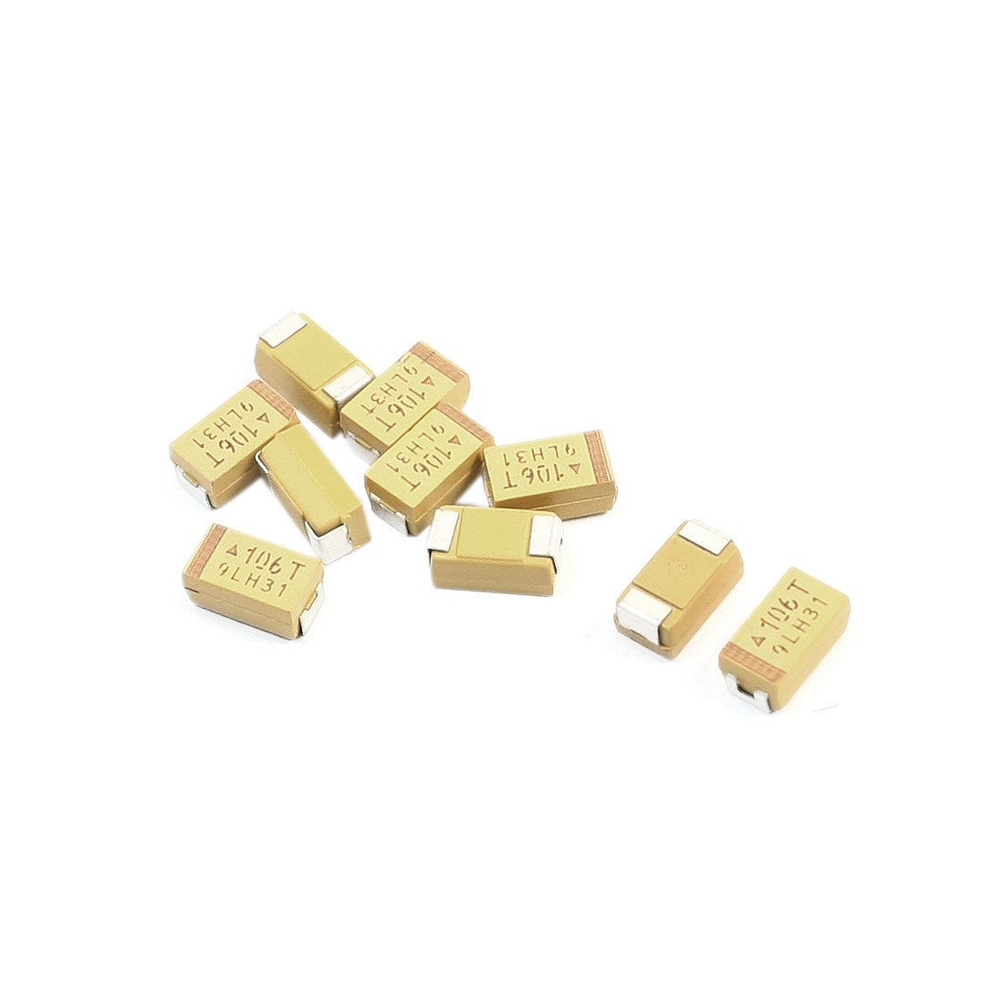 10Pcs SMT SMD 6032 C Type 10uF 50V Chip Tantalum Capacitors