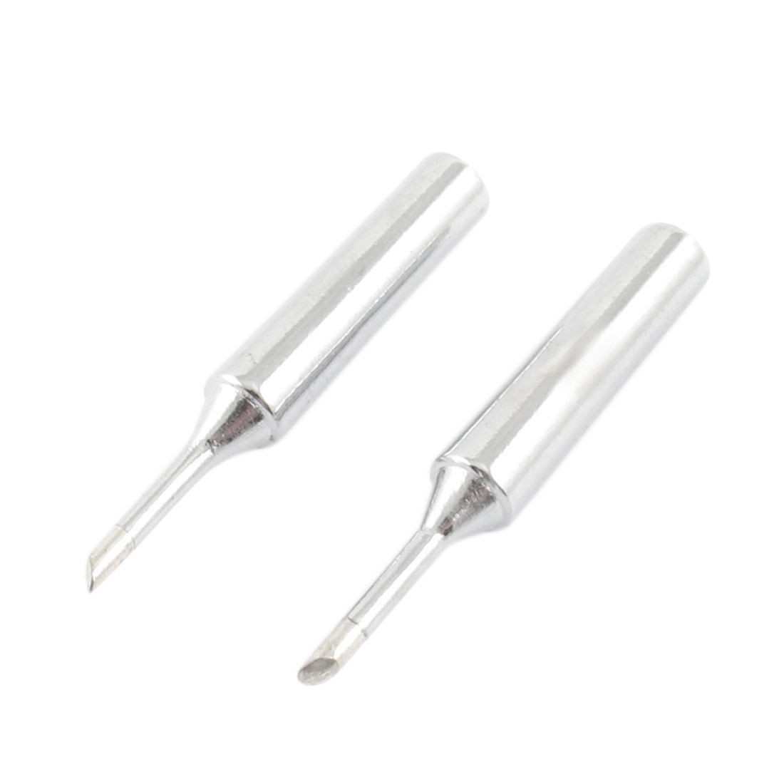2 Pcs 900M-T-2CF 2mm Bevel Diameter 44mm Long Soldering Solder Iron Tips