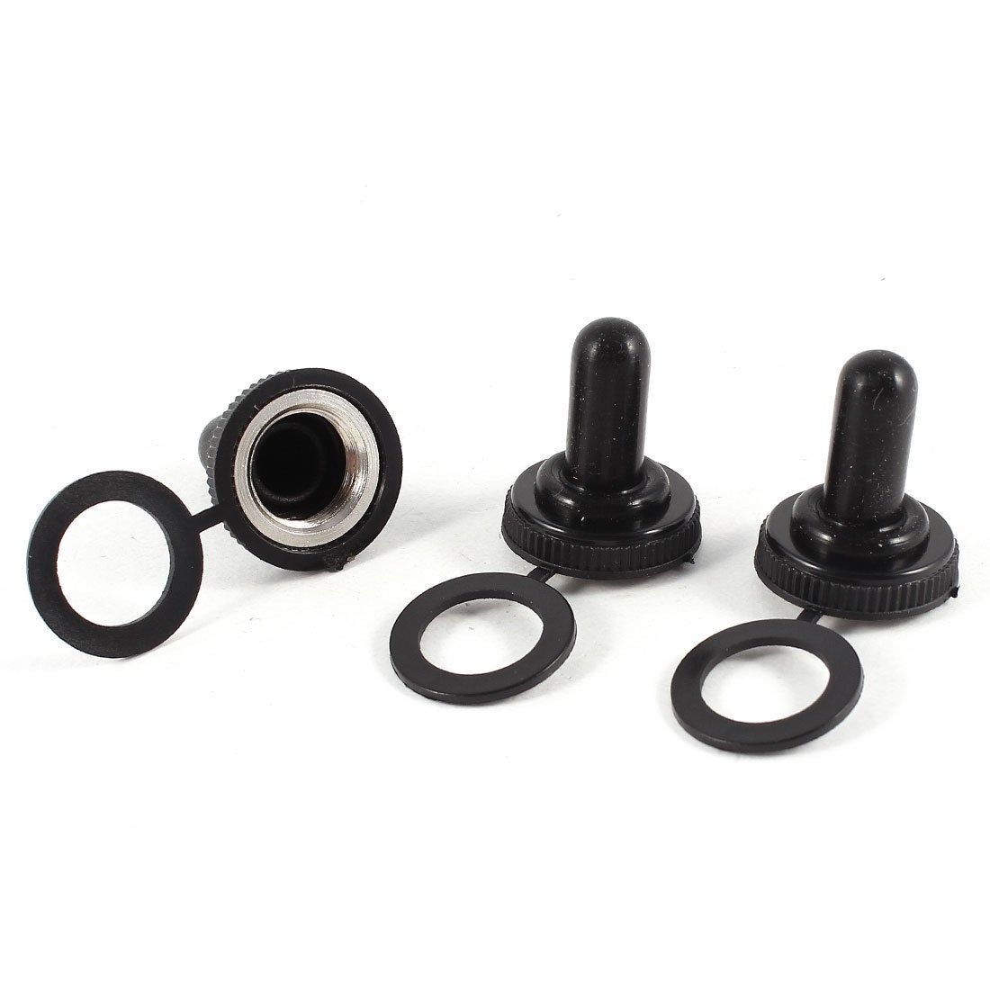 3 Pcs 12mm Waterproof Rubber Toggle Switch Protect Covers Caps Seal