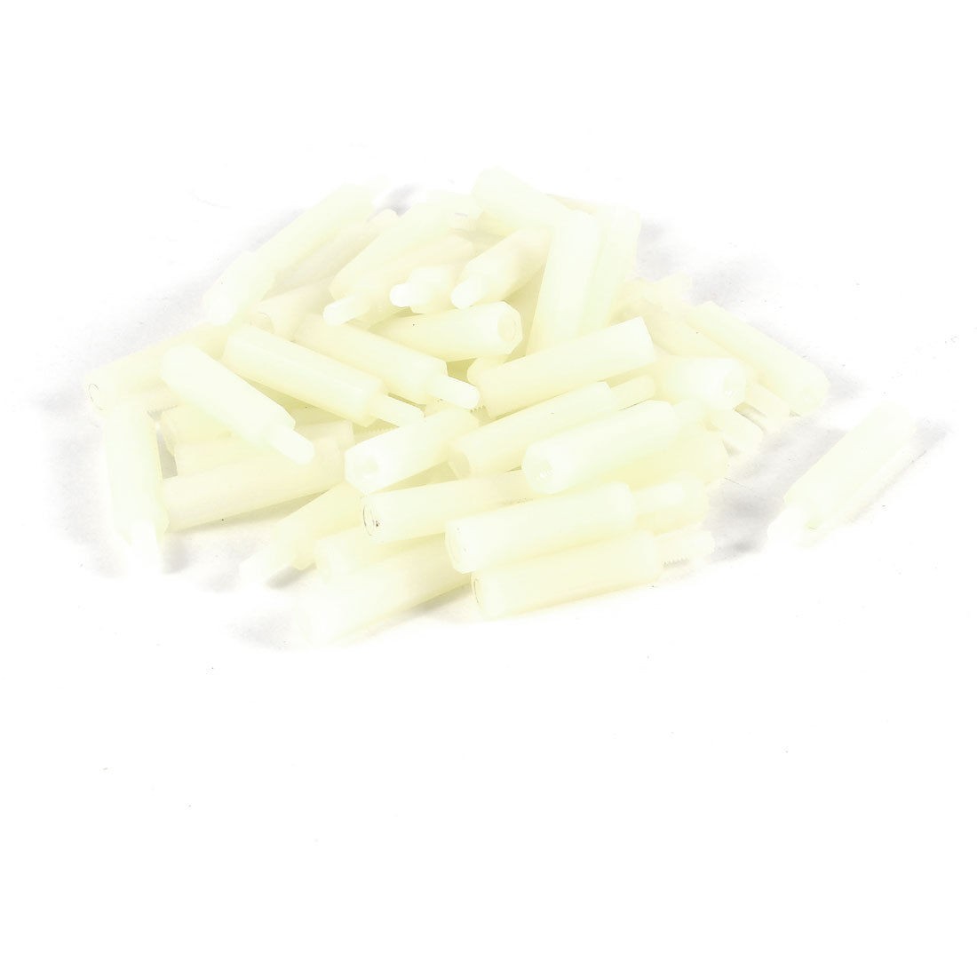 50pcs Nylon Hex Standoff Spacer M2 5 Female to Male 18mm 6mm