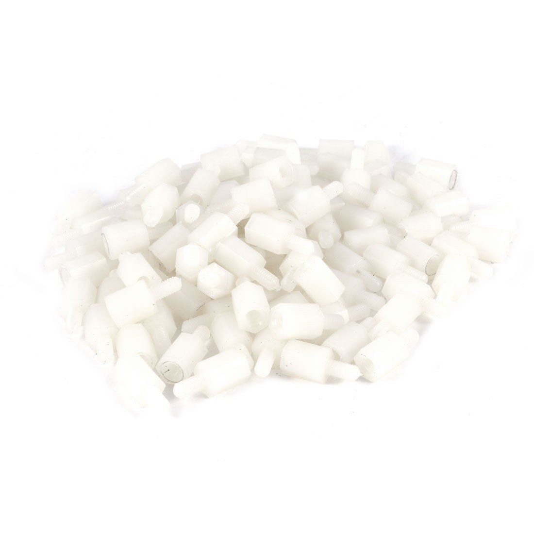 100 Pcs M3 x 8mm 6mm PC Board Hexagonal Hex Threaded Standoff Spacer