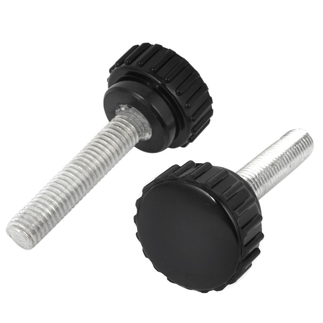 6mm x 40mm Straight Grain Round Head Clamping Screw Knob Replacement 2 Pcs