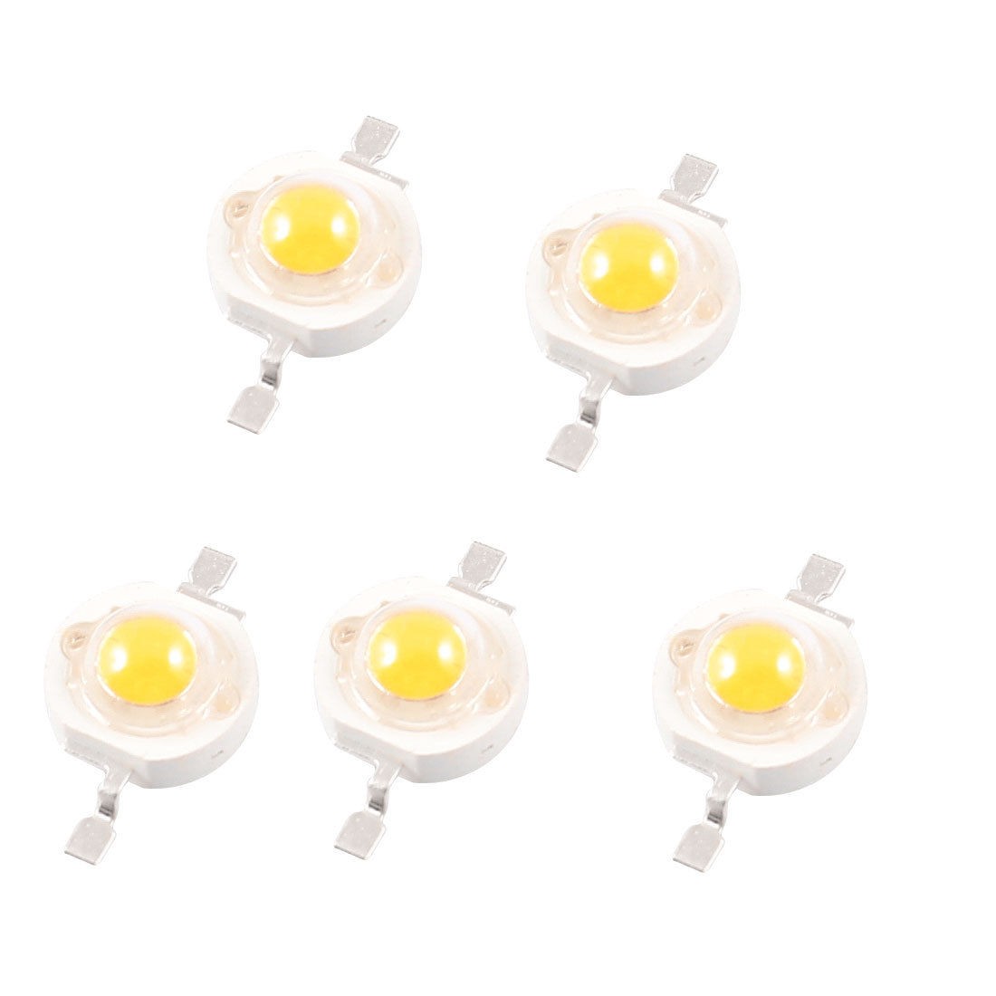 5 Pcs 0.75W High Power 100LM 2 Pin Warm White Light LED Lamp Diodes Blub Beads