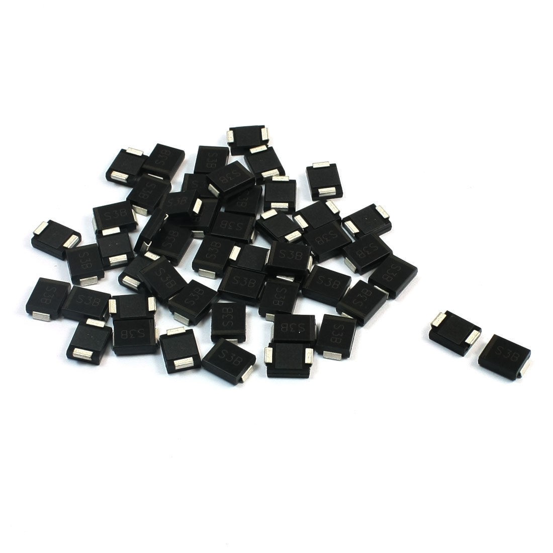 PCB Board DO-214AB 100V 3A SMT SMD Rectifier Diode S3B 50pcs