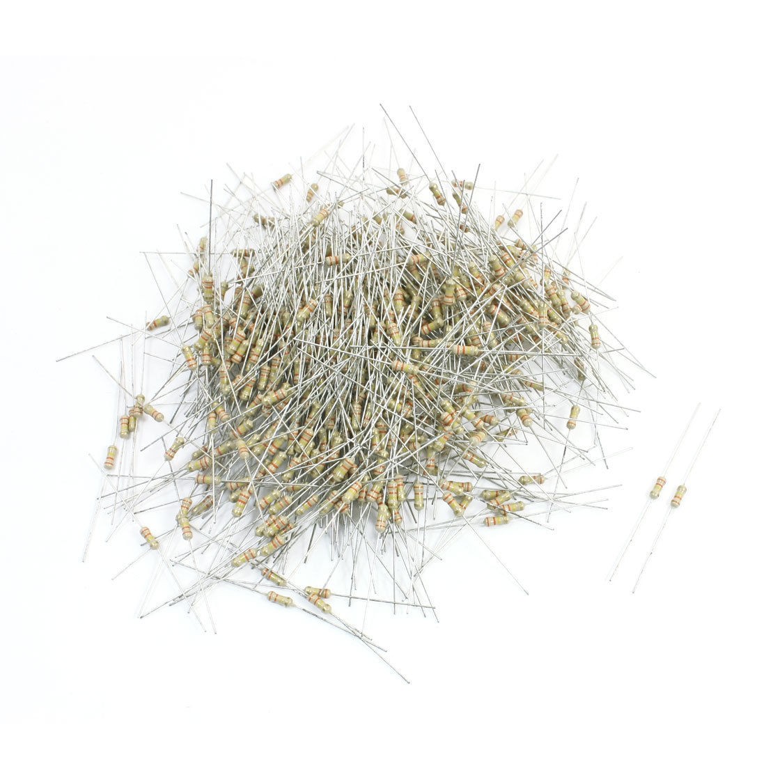 500Pcs 1/4W 330K Ohm Axial Lead 4 Color Ring Carbon Film Fixed Resistor