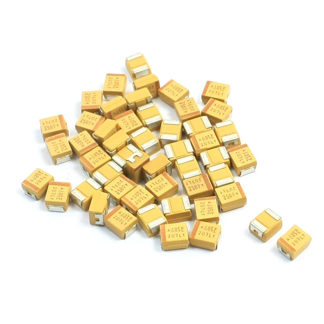 50pcs 3528 B Type Surface Mount 6.8uF 25V Chip Tantalum Capacitors