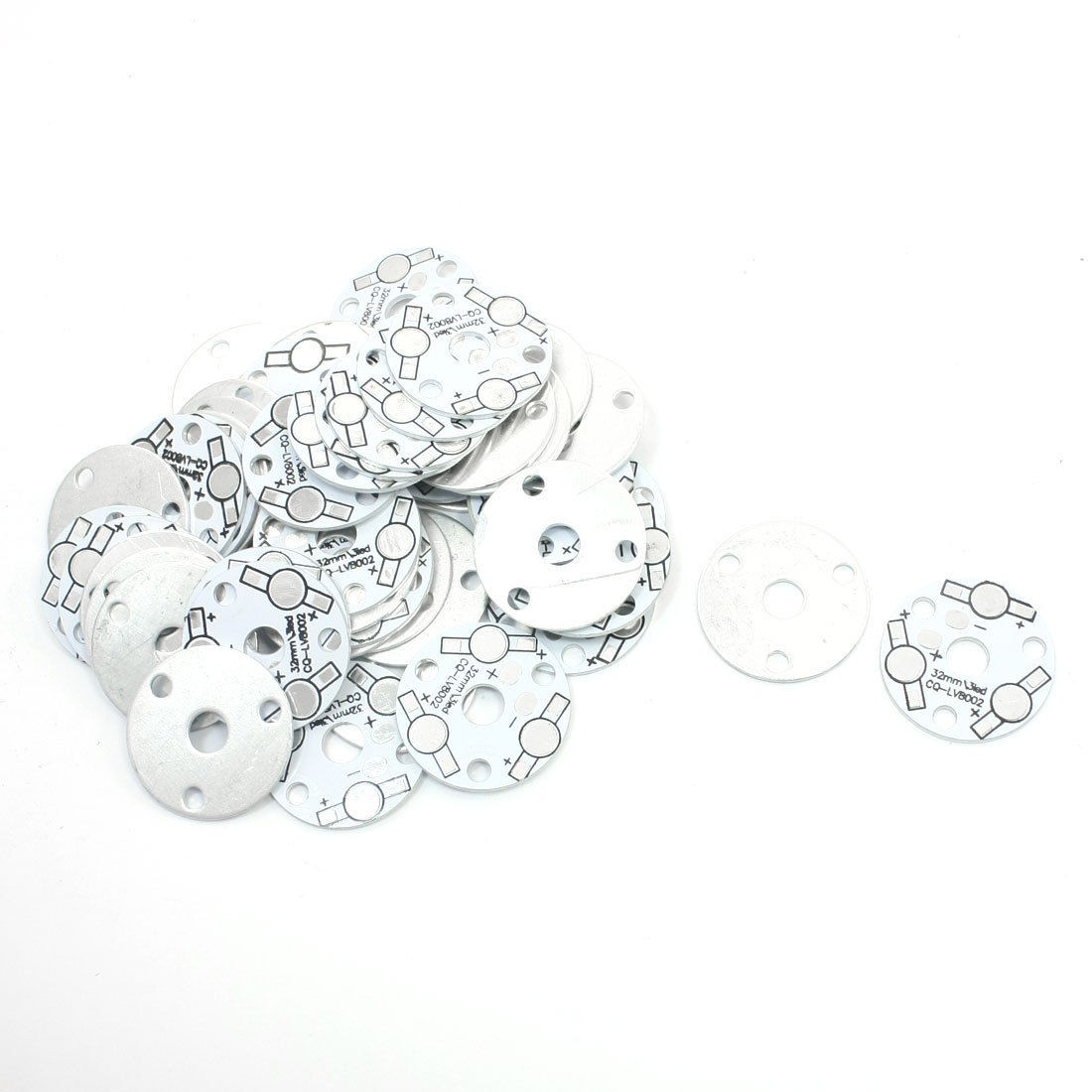 1W/3W High Power LED Aluminum Base PCB Plate Board DIY 32mm 50 Pieces