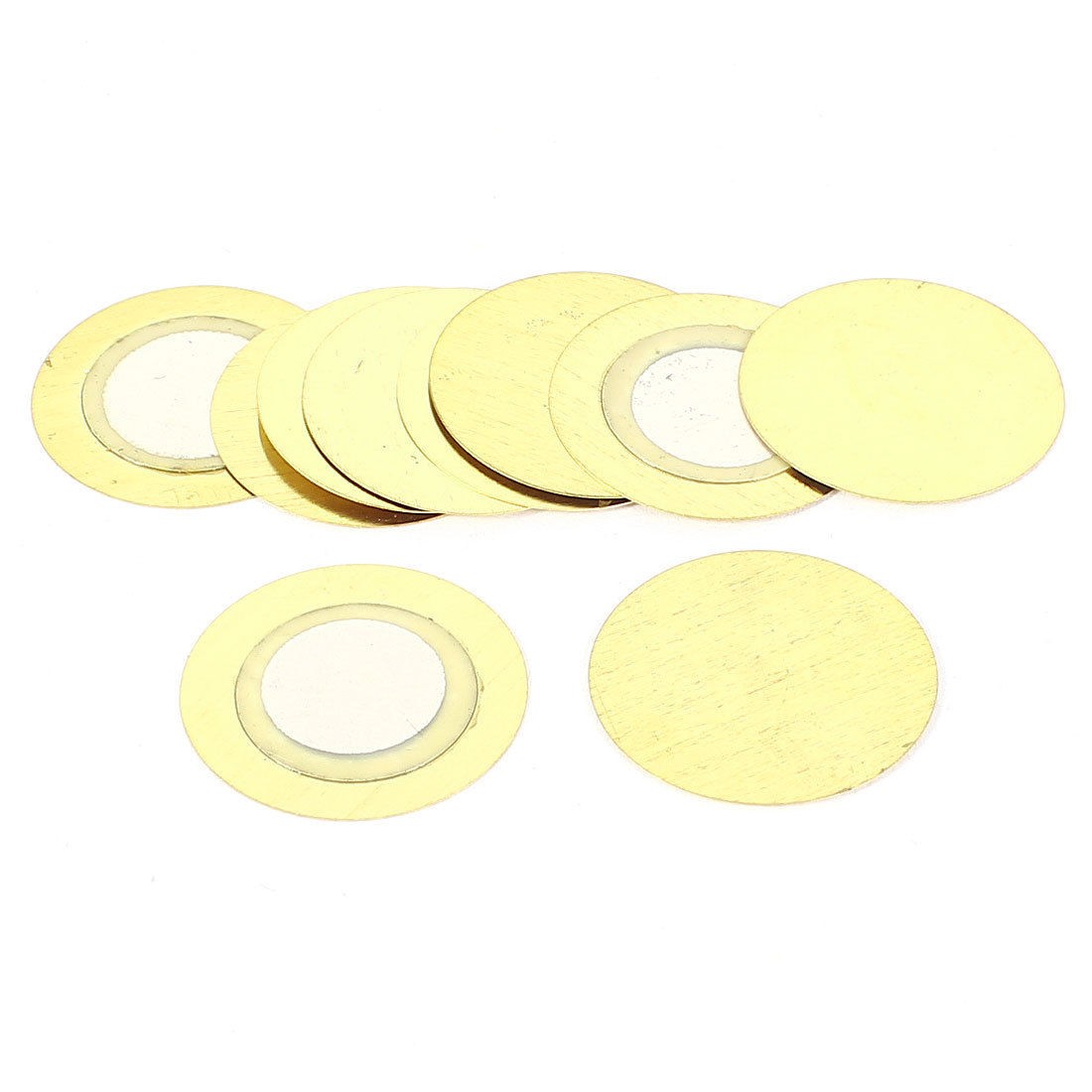 10 Pcs Electronic Components 20mm Piezoelectric Copper Buzzer Film Gasket