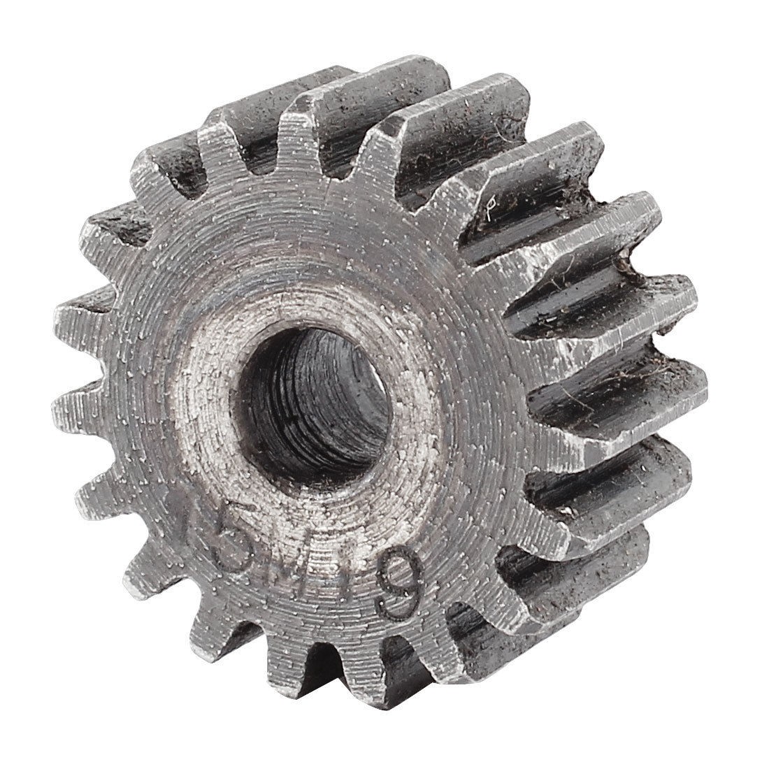 Gray 8mm x 31mm x 15mm Module 1.5 19 Teeth Metal Straight Spur Gear Wheel