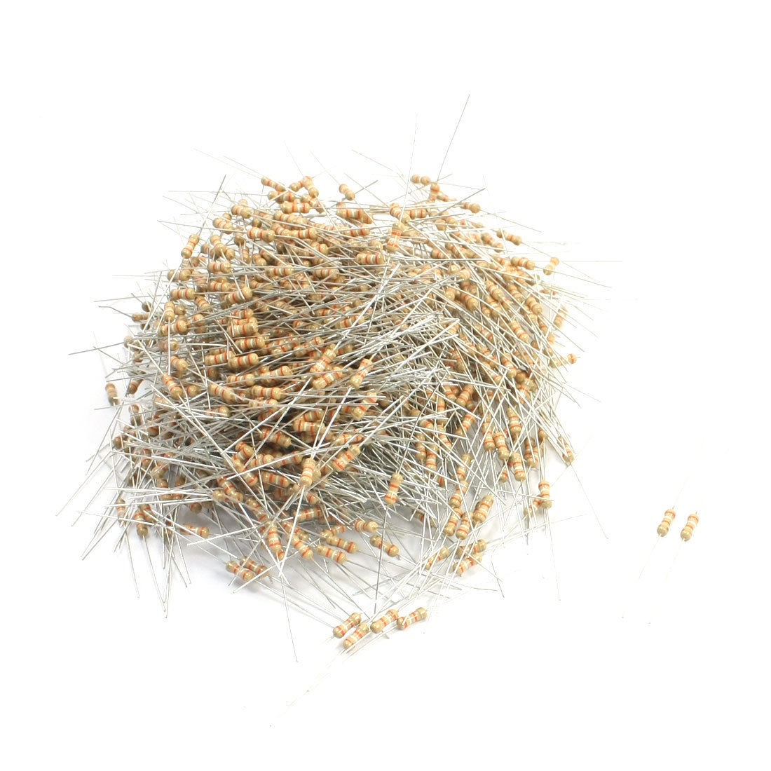 1000Pcs 1/4W 39K Ohm 5% Tolerance Carbon Film Resistor Axial Lead