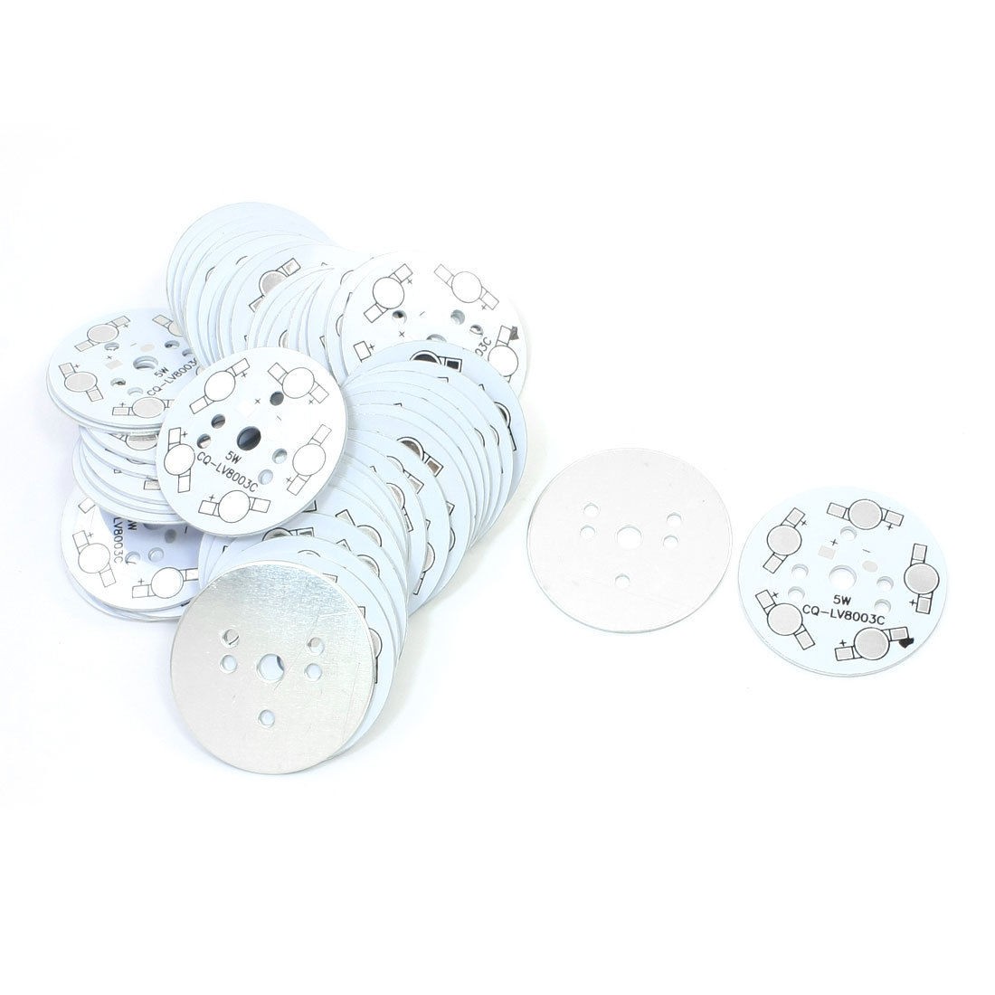 50 Pcs 50mm Dia Round Aluminum PCB Circuit Board for 5 x 1W/3W High Power LED
