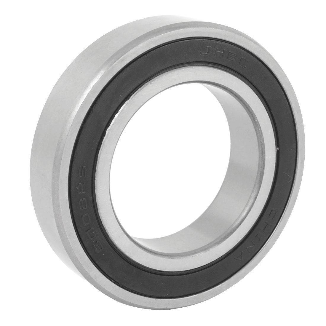 Silver Tone Black 6008RS Deep Groove Ball Bearing 68mm x 40mm x 14mm