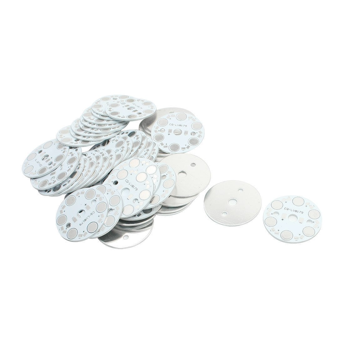 50pcs 40mm Dia Circle Aluminum PCB Circuit Board for 6 x 1W/3W LED in Series