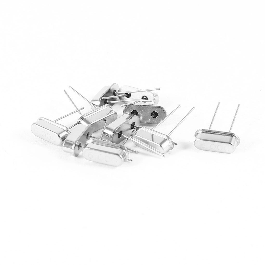 10 Pcs HC-49S DIP Mount Crystal Oscillator 6MHz 6.000 MHz Low Profile