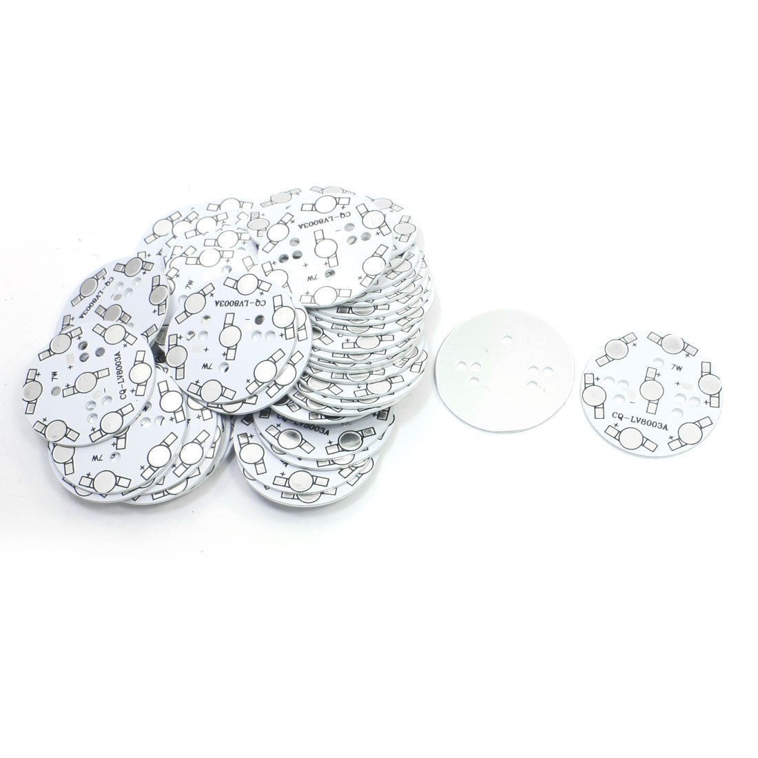 50PCS 50mm Circle Aluminum PCB Circuit Board for 7 x 1W/3W LED in Series