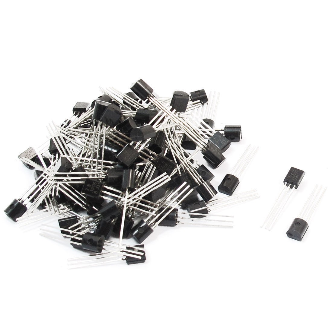 100pcs General Propose 2N3906 40V 200mA TO-92 Package PNP Transistor