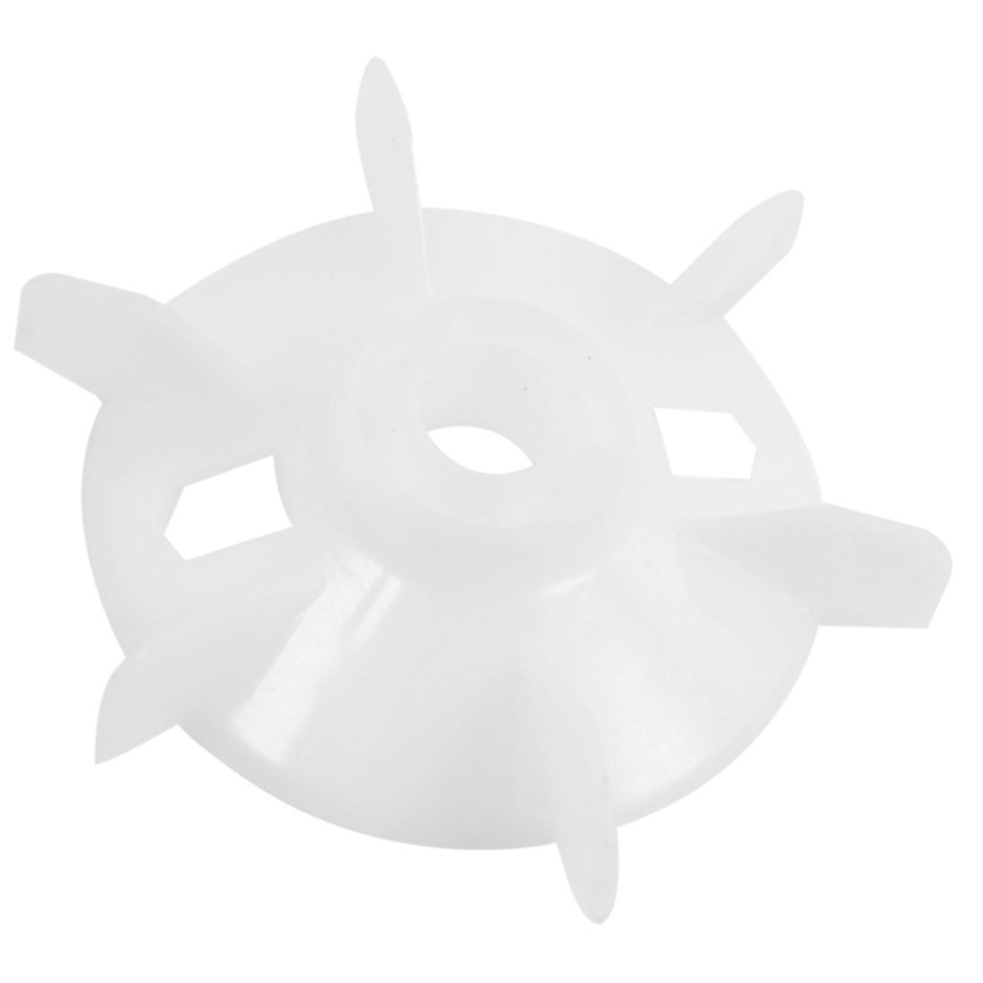 Y80-4.6 6-Blade 19mm Shaft Dia Plastic Cooling Fan Wheel for 0.75KW Motor