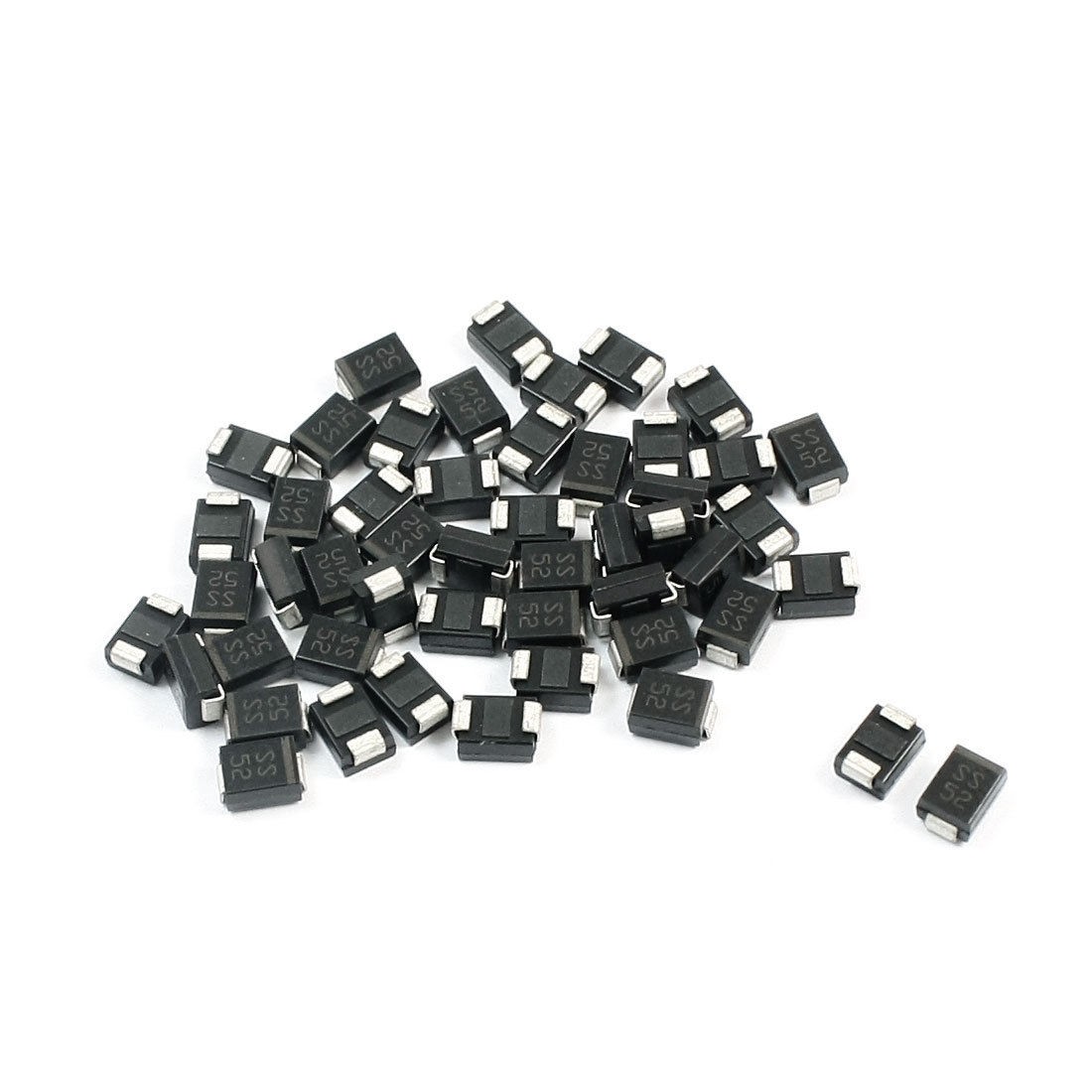 DO-214AA Package 20V 5A Semiconductor Schottky Diode SS52-B 50pcs