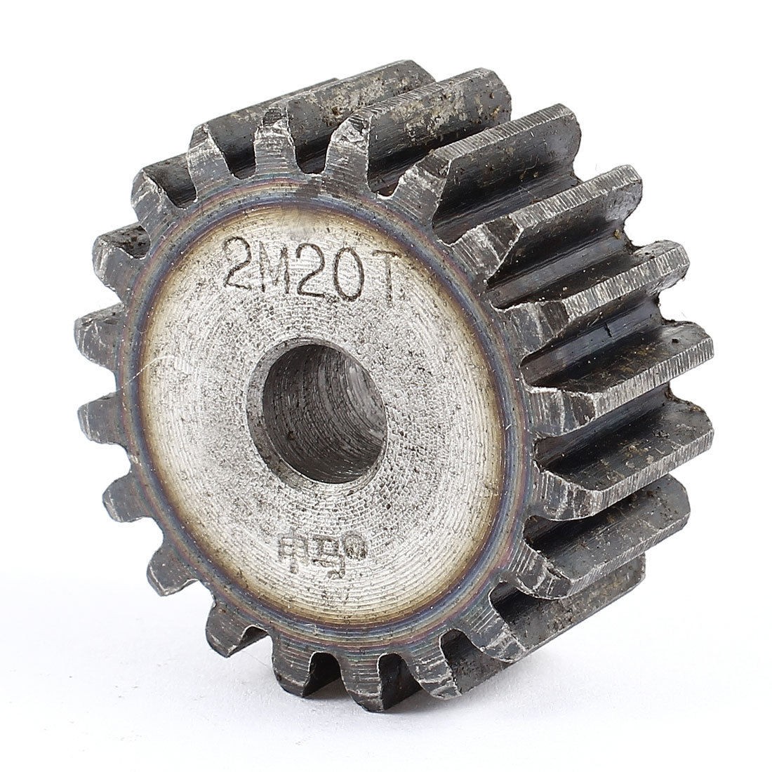 10mm x 44mm x 20mm Module 2 20 Teeth Metal Straight Spur Gear Wheel Gray