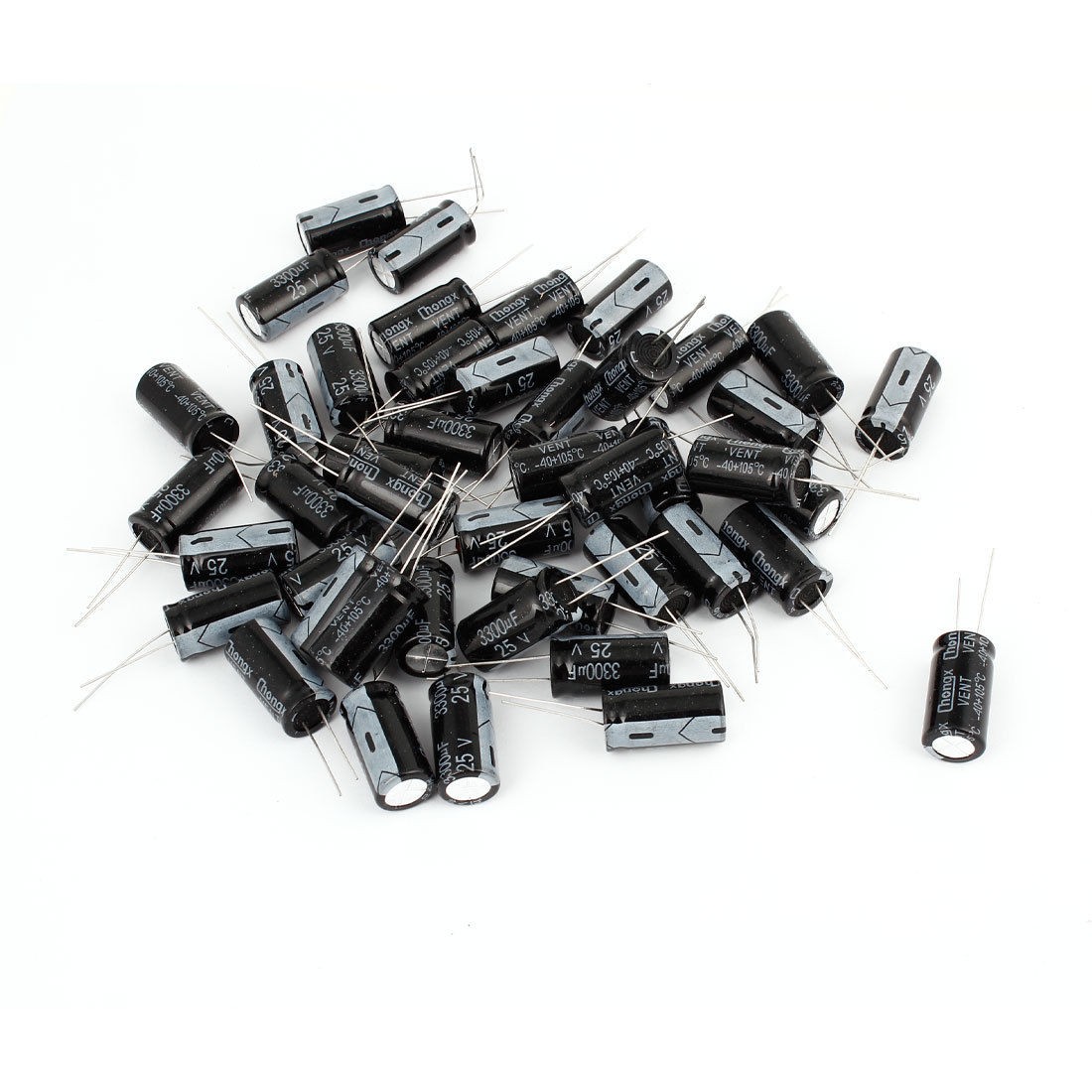 50 x 3300uF 25V 13 x 25mm Radial Lead Electrolytic Capacitor 105掳C