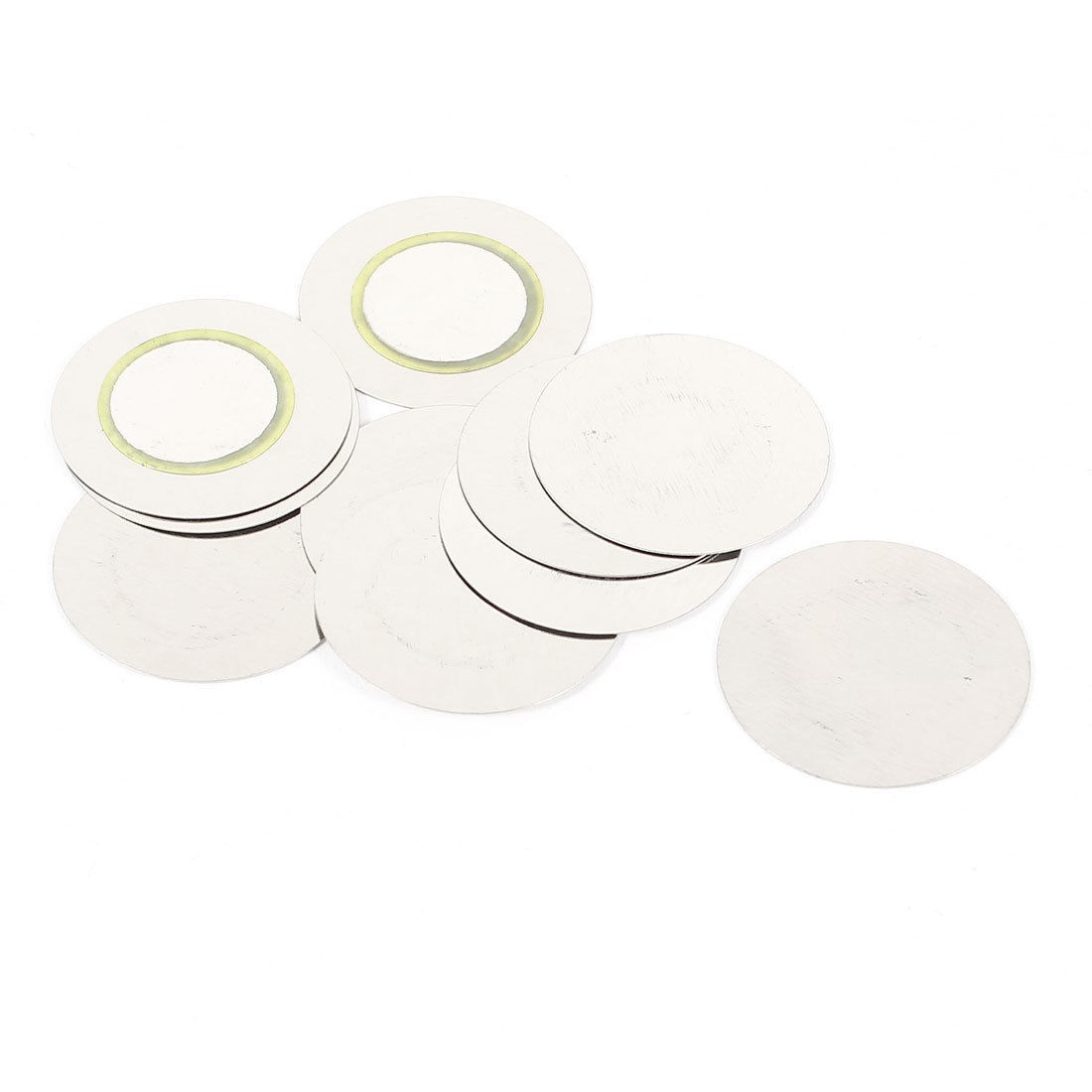 10 Pcs 27mm Dia Piezoelectric Type Aluminium Buzzer Film Gasket Washer