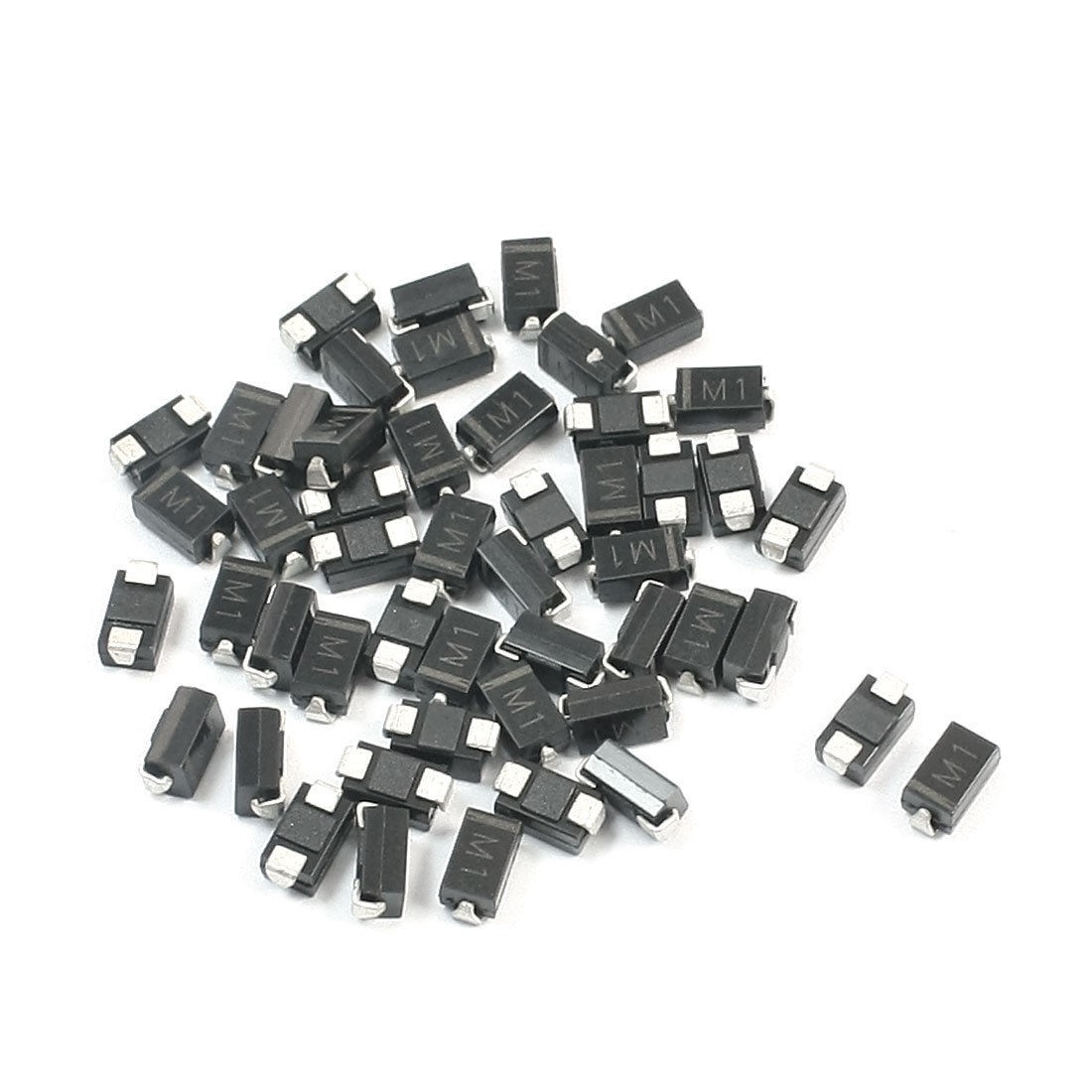 PCB Board DO-214AC 50V 1A SMT SMD Rectifier Diode M1 50pcs