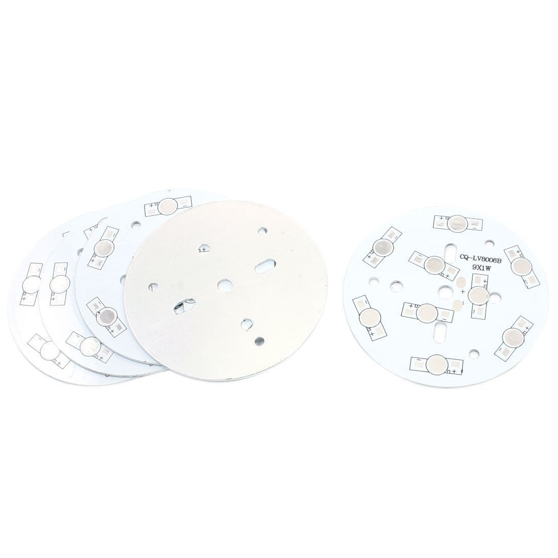5 PCS 78mm Circle Aluminum PCB Circuit Board for 9 x 1W/3W LED in Series