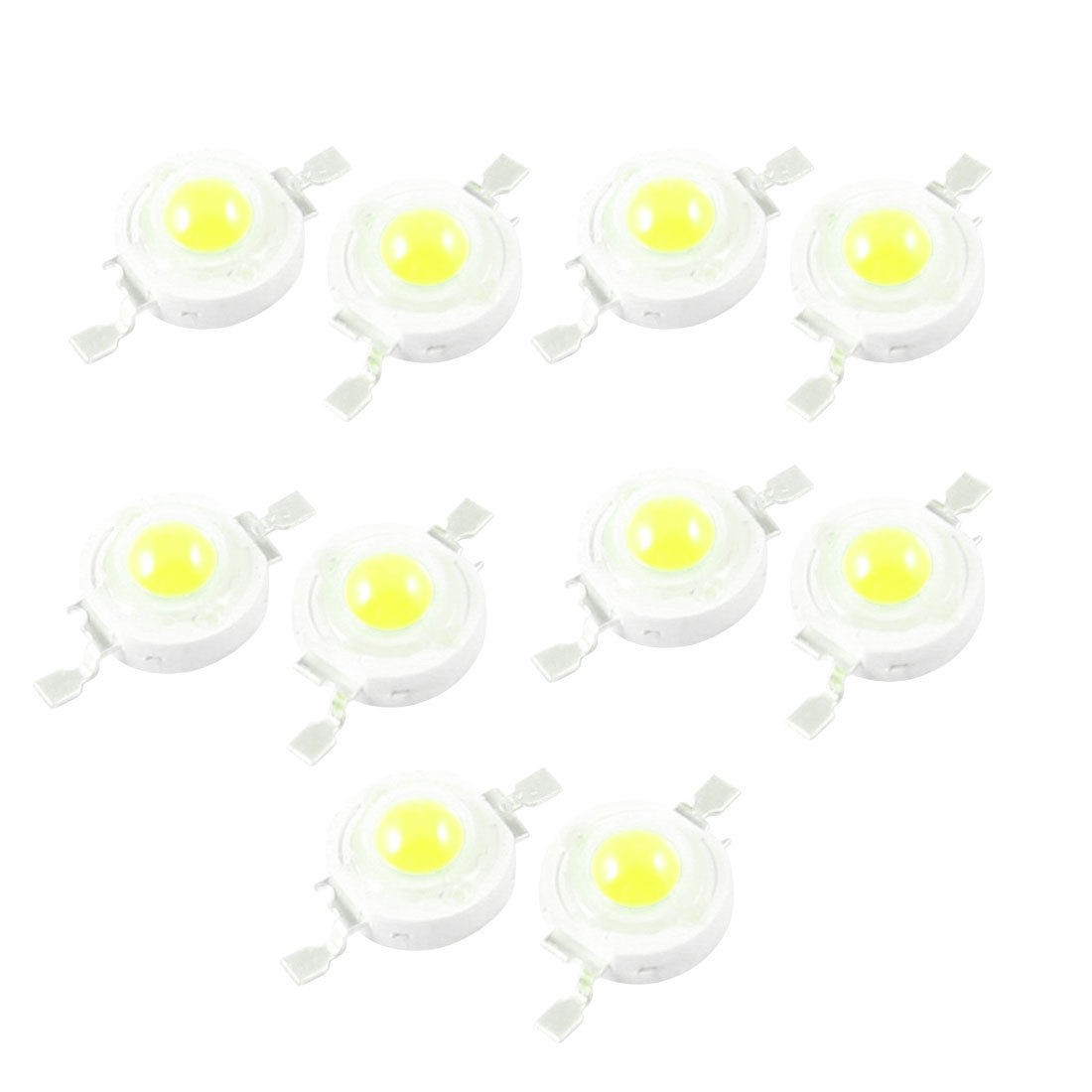 10 Pcs 0.5W High Power 70LM 2 Pin White Light LED Lamp Diodes Blub Beads