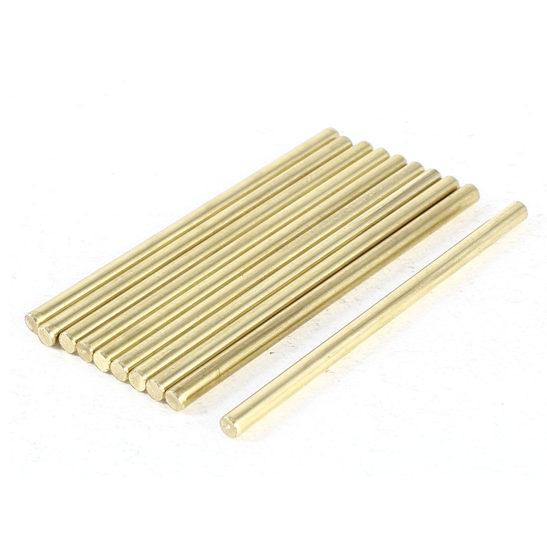 10 Pcs Car Model Toy DIY Brass Rod Axles Drill Rod Bar 3mm x 60mm