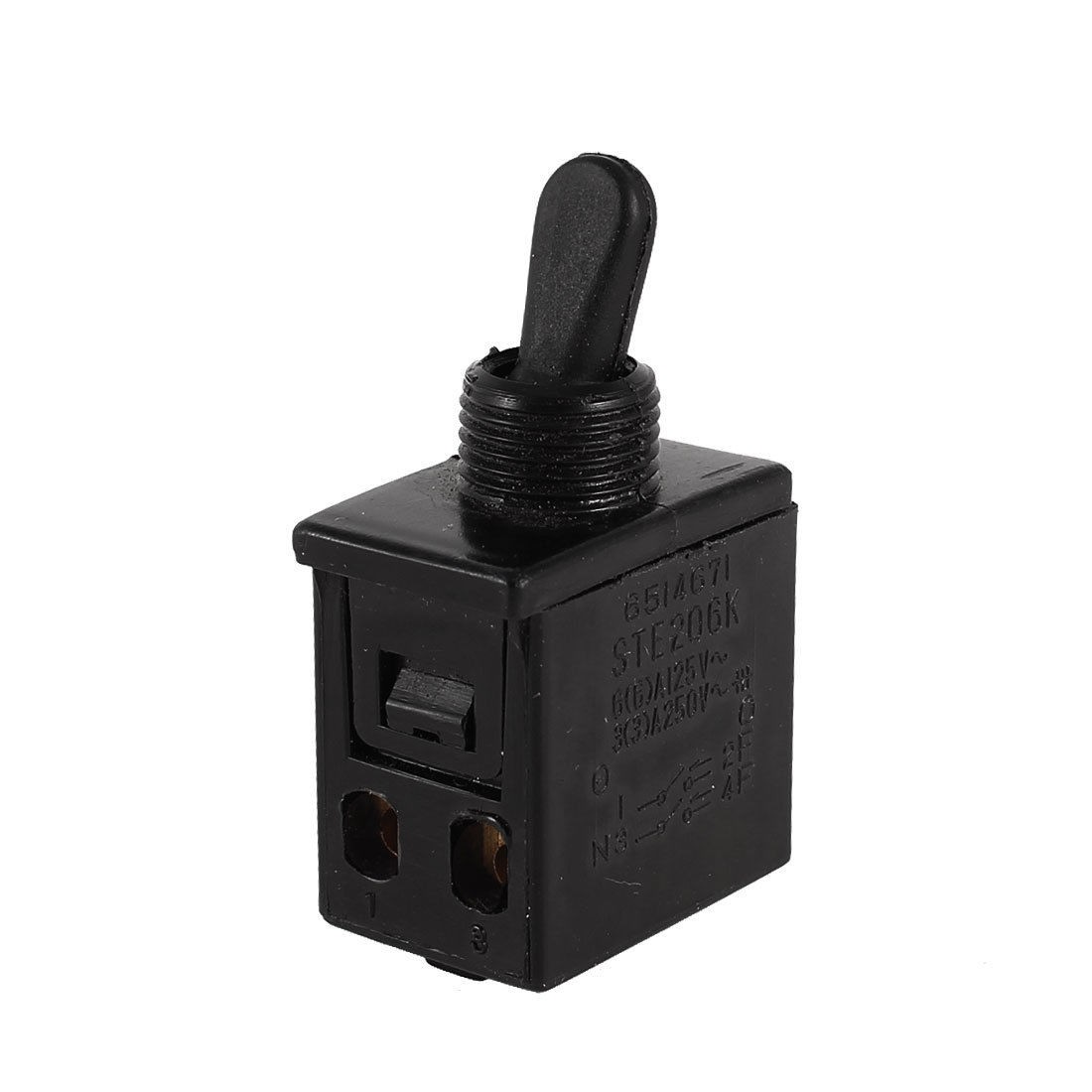 AC 3A/250V 6A/125V 5E4 4 Terminal DPST NO ON/OFF Toggle Switch