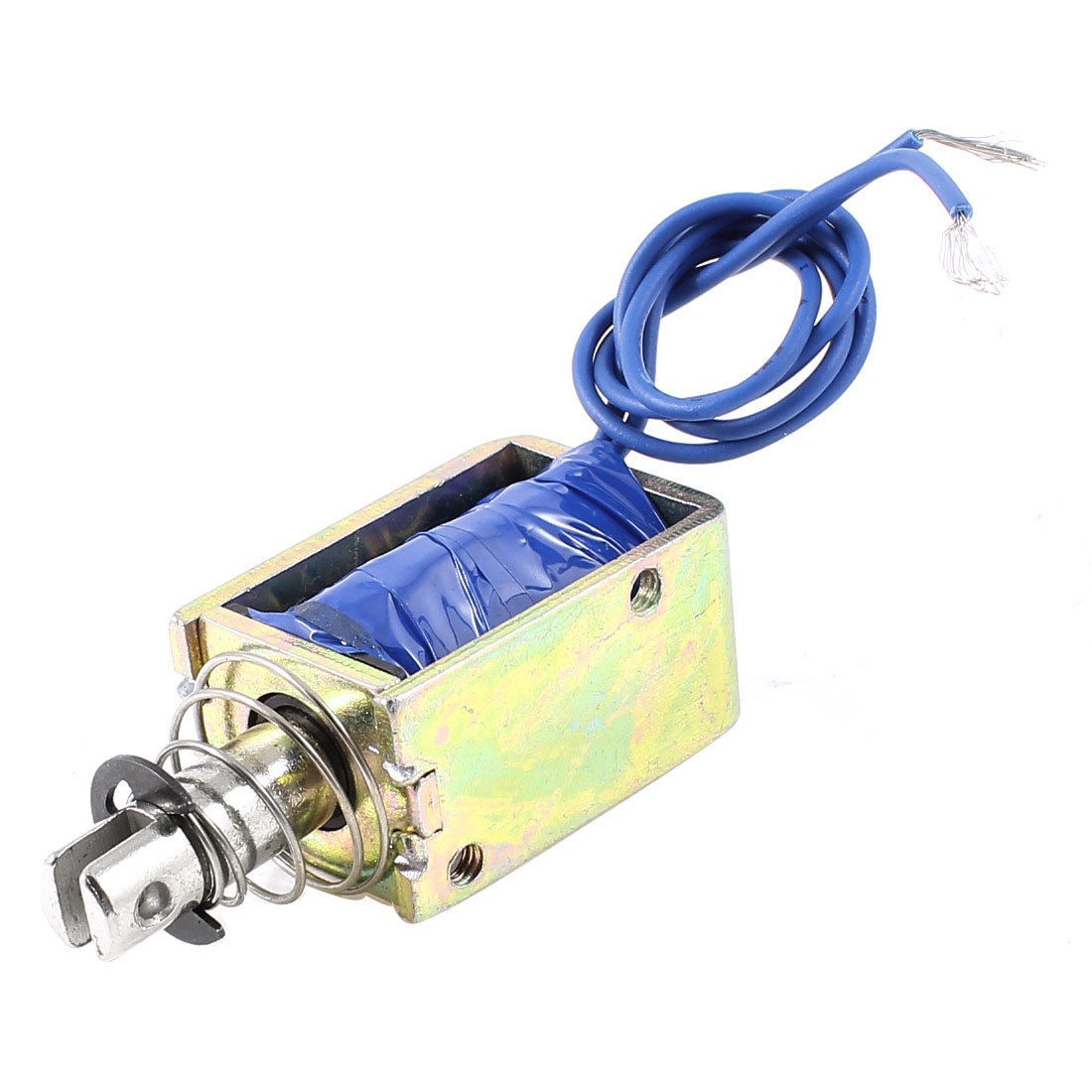 10mm Stroke 2.5Kg Force Pull Type Open Frame Solenoid Electromagnet DC 24V 0.4A