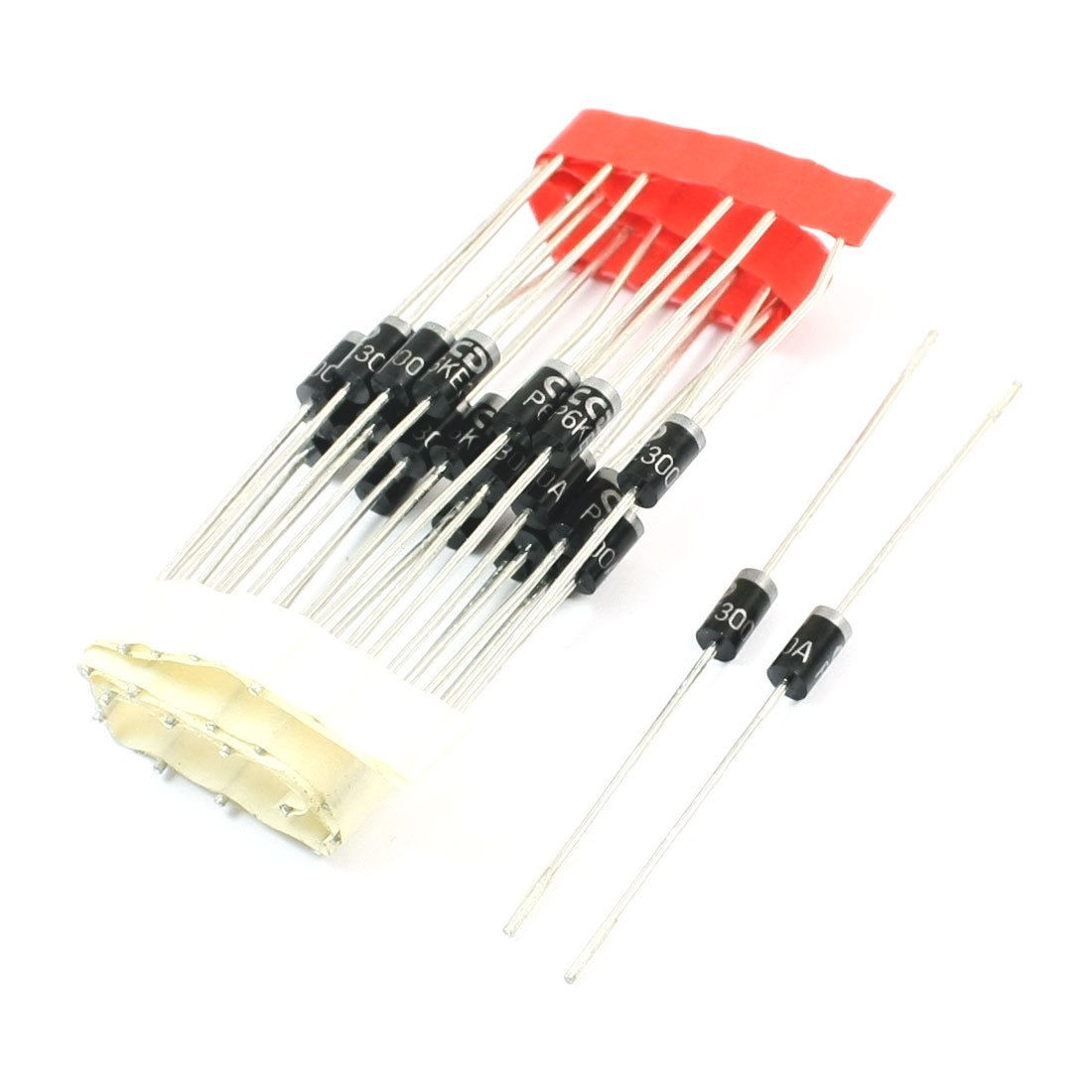 300V 3W Axial Lead Type TVS Transient Voltage Suppressors Diodes 25 Pcs