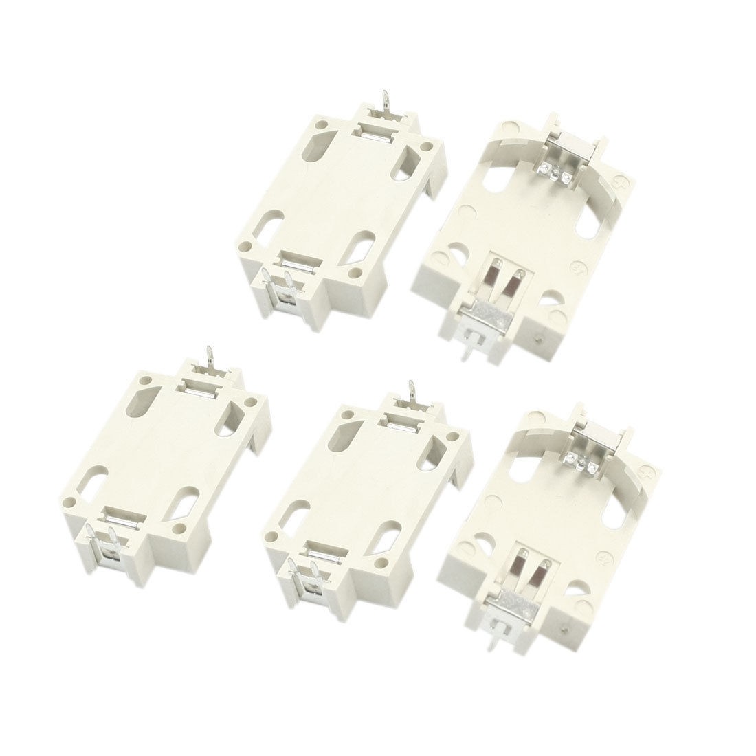 5pcs 3 Pins CR2032 DIP Type Lithium Cell Button Battery Holder Socket