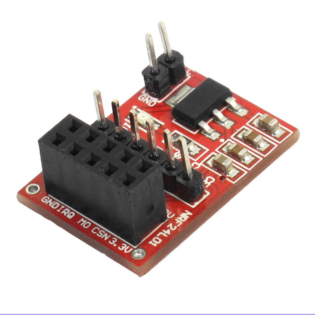 24L01 PCB Plate Circuit Module Red Black DC 3.3V