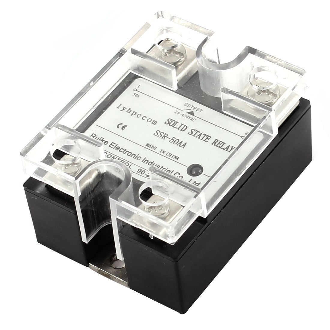 Temperature Contoller 4 Pin AC 24-480V to AC 90-280V 50A Solid State Relay