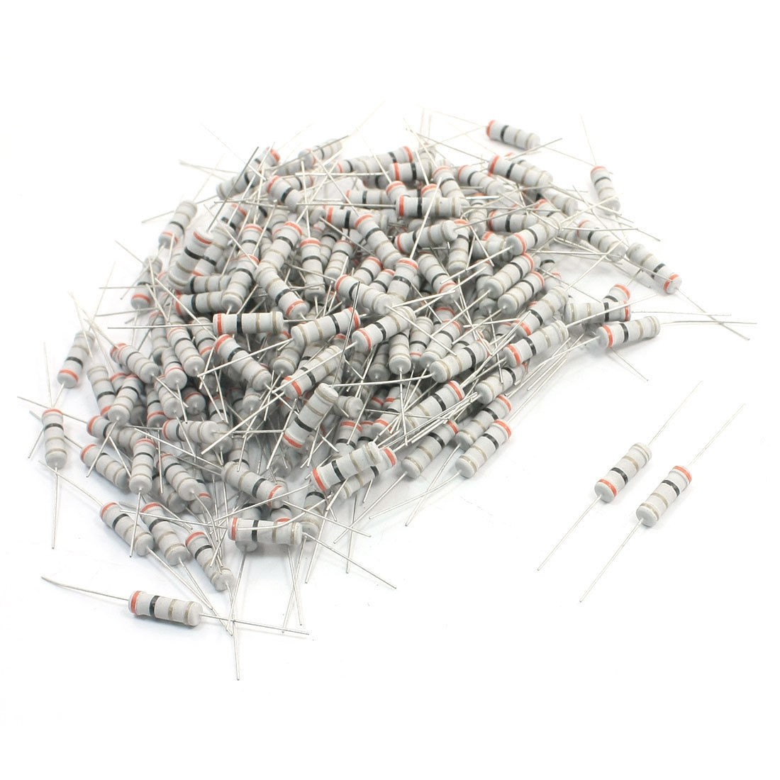 200 Pieces 3 Ohm 2W Watt 5% Tolerance Axial Lead Carbon Film Resistors