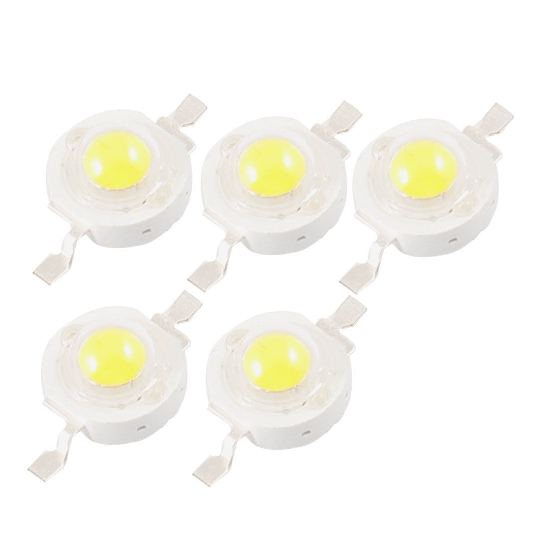 5 Pcs 3W High Power 190LM 2 Pin White Light LED Lamp Diodes Blub Beads