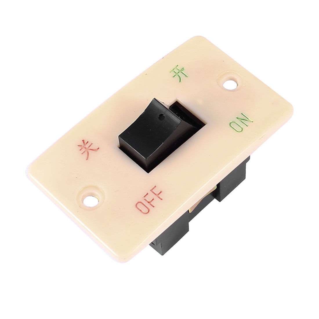 Plastic Panel 6 Termitals DPST NO ON/OFF Switch 10A 380V AC for Grinding Machine