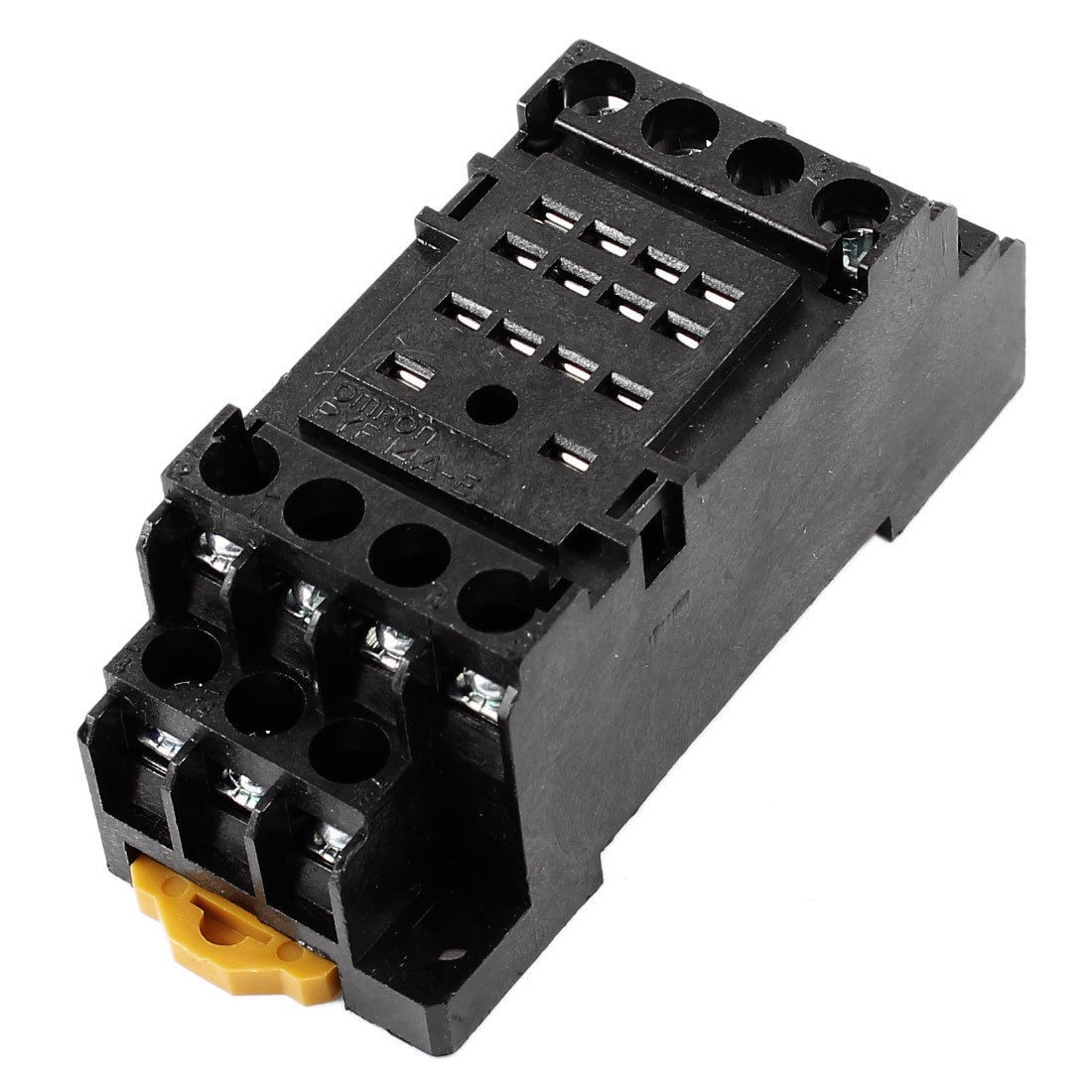 PYF14A-E 35mm DIN Rail Relay Socket Base 14 Pins Black for HH54P MY4NJ