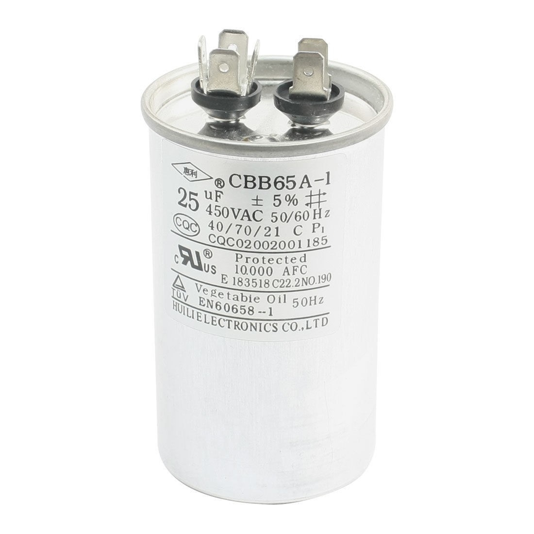 CBB65A-1 AC 450V 25uF 6 Pin Air Conditioner Polypropylene Film Motor Capacitor
