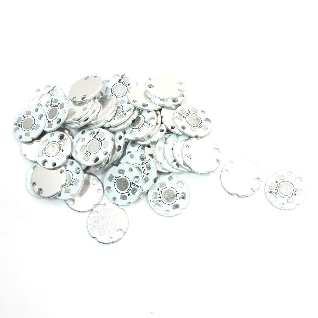 50 PCS 20mm Circle Aluminum PCB Circuit Board for 1W/3W LED Light in Series