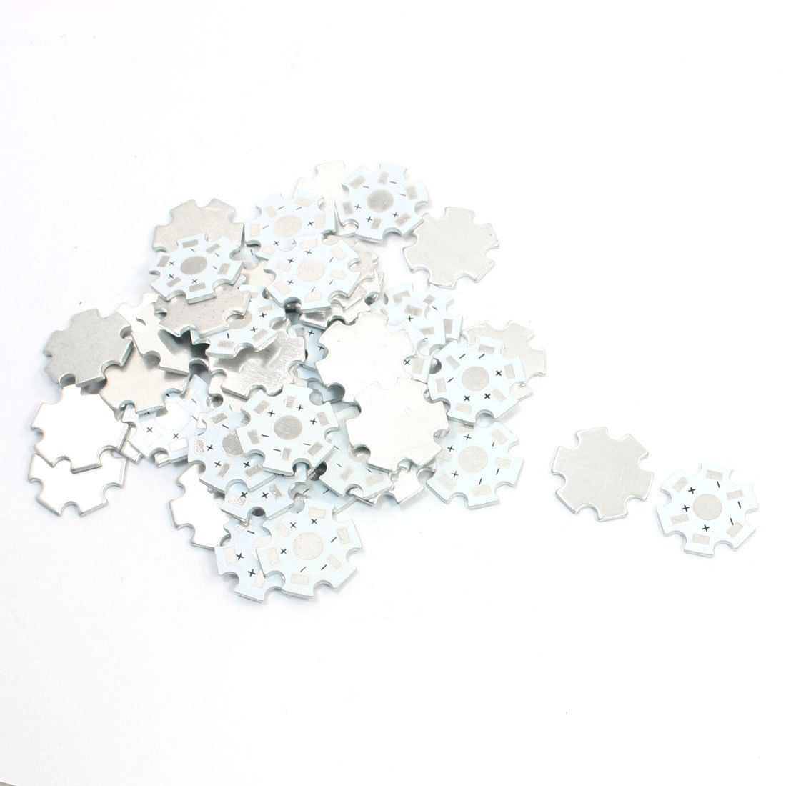 1W/3W High Power LED Star Shaped Aluminum Base PCB Plate Board DIY 2cm 50pcs
