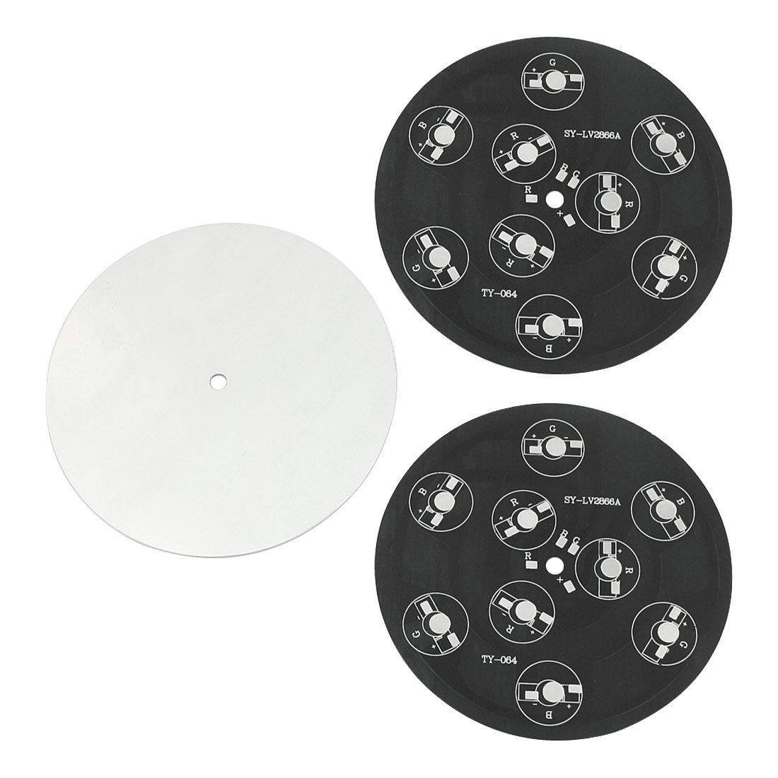 3 PCS 112mm Diameter Aluminum PCB Circuit Board DIY for 9 x 1W/3W/5W RGB LEDs