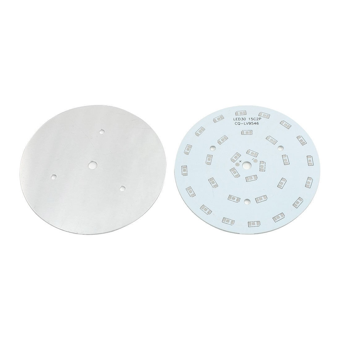 2Pcs 100mm Circle Aluminum PCB Circuit Board for 30 x 1/2W 5730 SMD LED