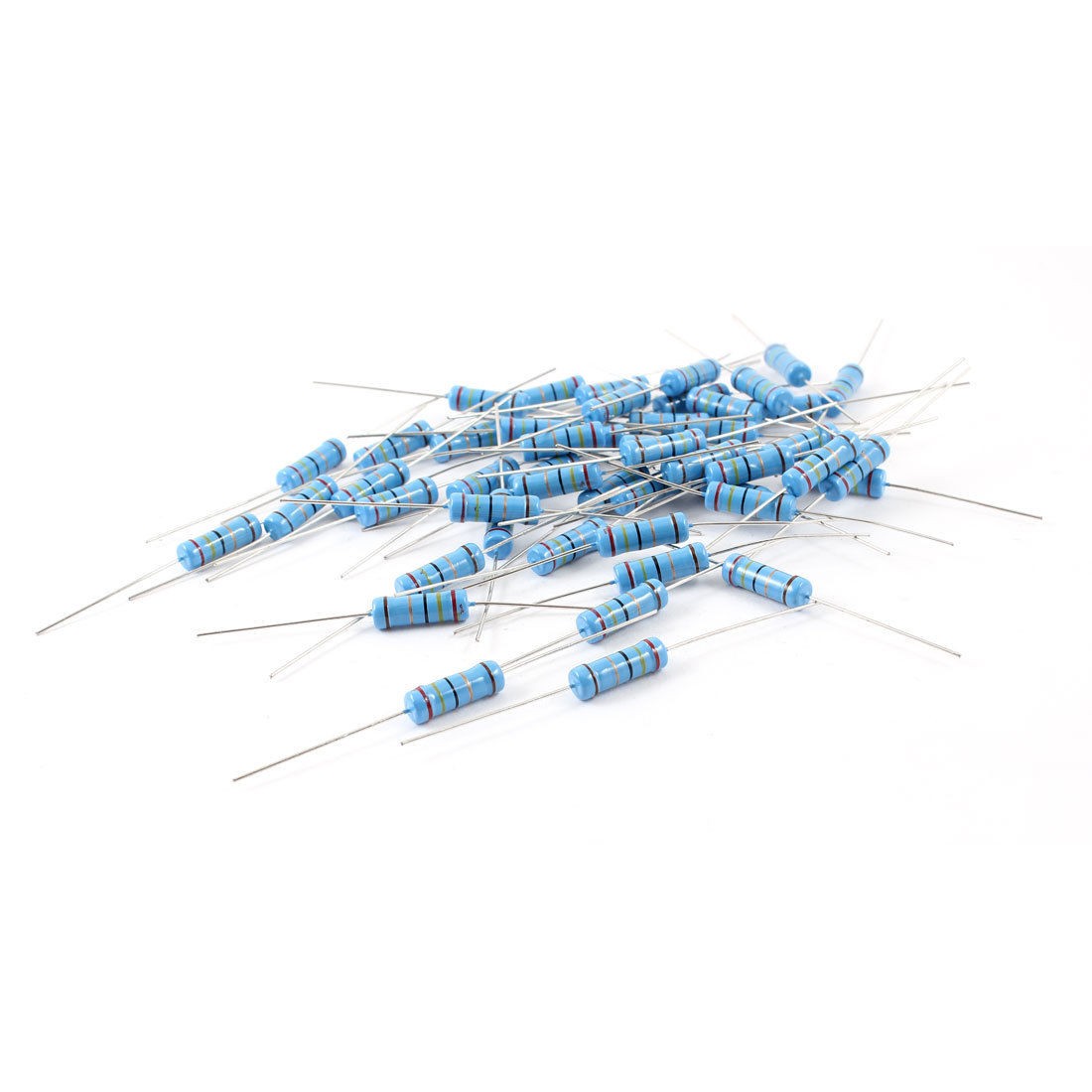 50Pcs 3W 1% Tolerance 24 Ohm Axial Lead Flameproof Metal Oxide Film Resistor