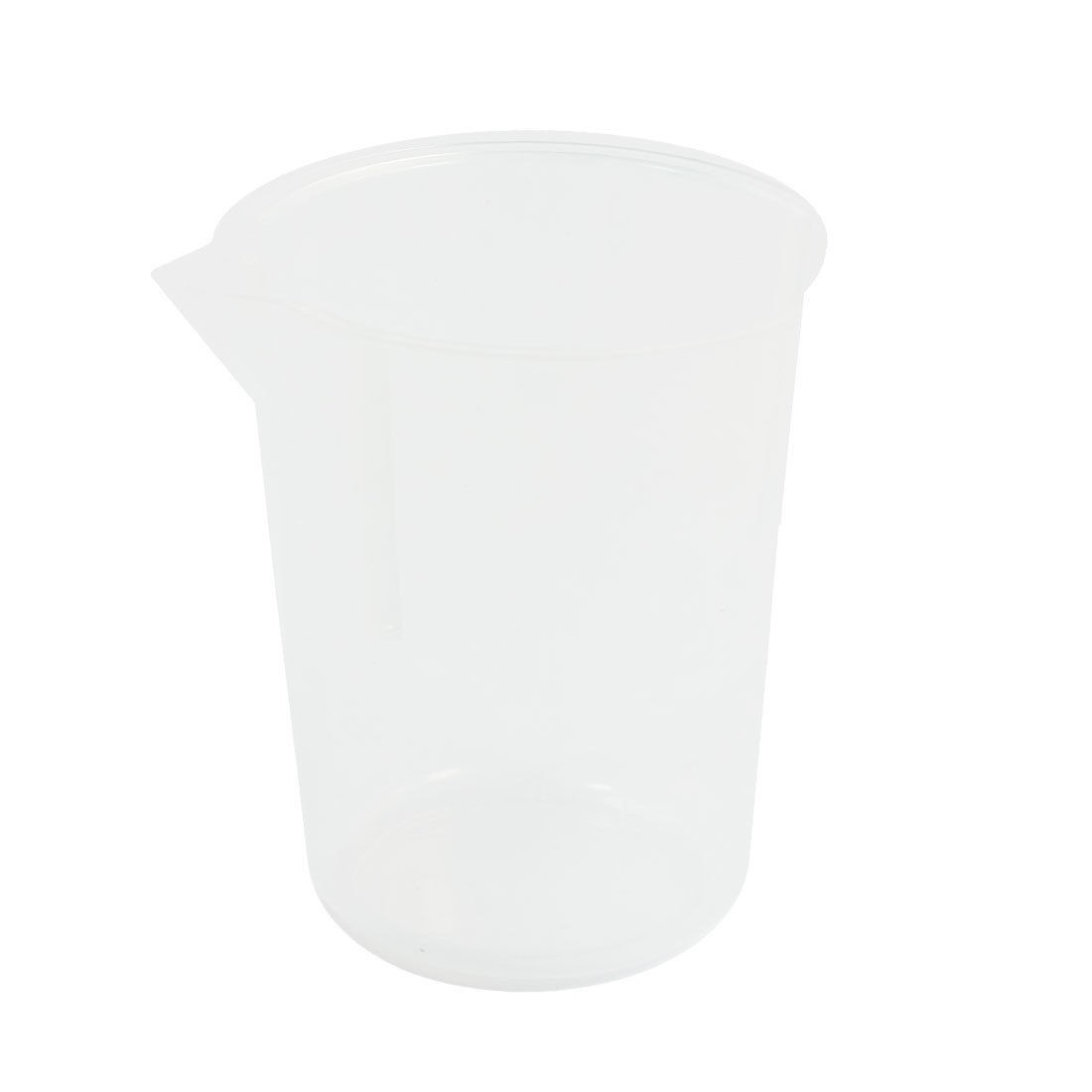100mL Capacity Clear Plastic Water Liquid Beaker Measuring Cup Tool for Lab