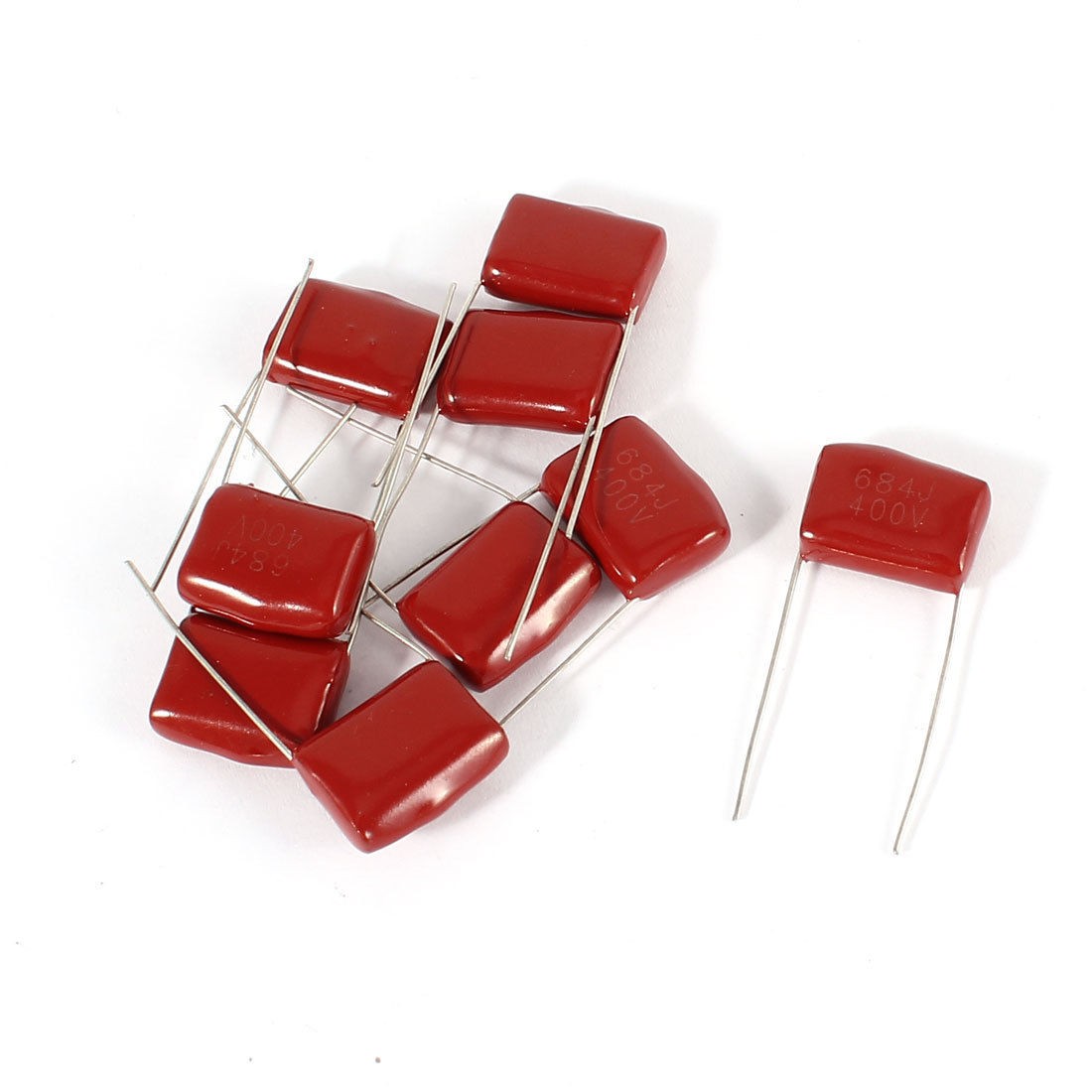 9pcs 400V 684J 0.68uf Radial Lead Type Metallized Polypropylene Film Capacitors