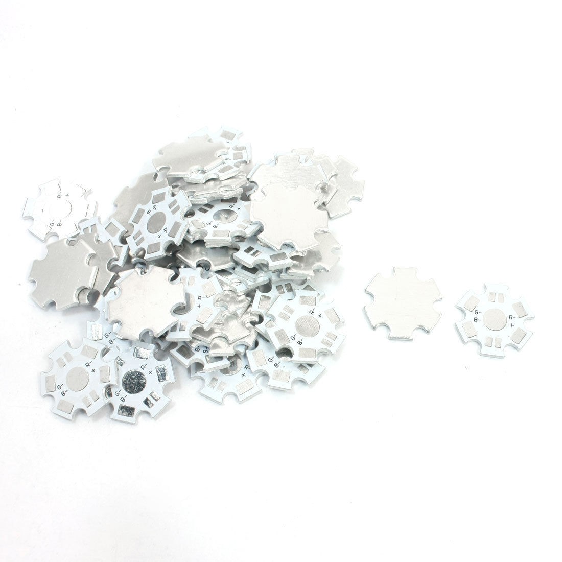 20pcs Aluminum Base Board DIY PCB 20mm Dia for 1 x 1W/3W High Power RGB LED